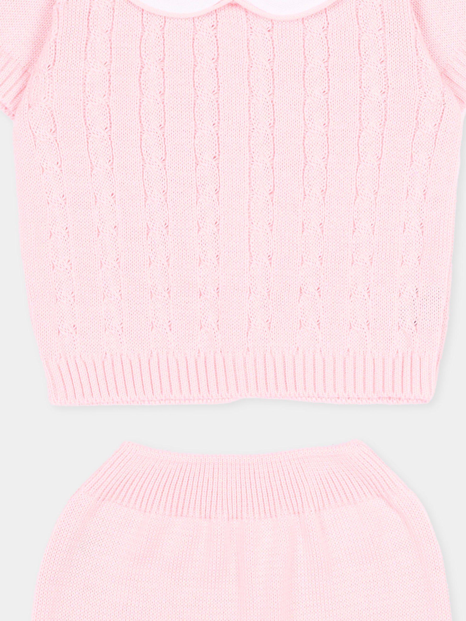 Completo nascita rosa per neonata,Little Bear,3110 ROSA M