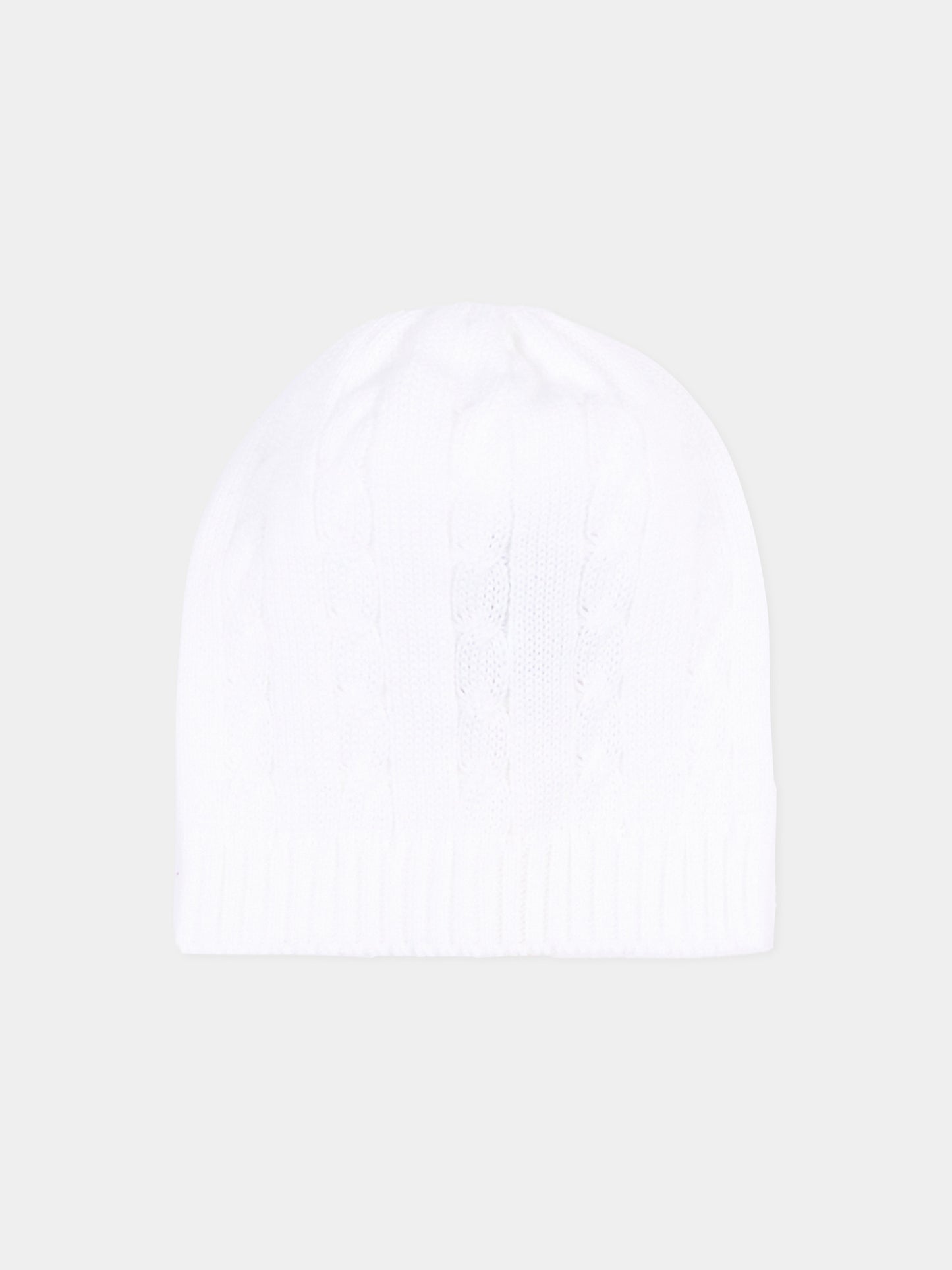 Cappello bianco per neonati a trecce,Little Bear,3112 BIANCO