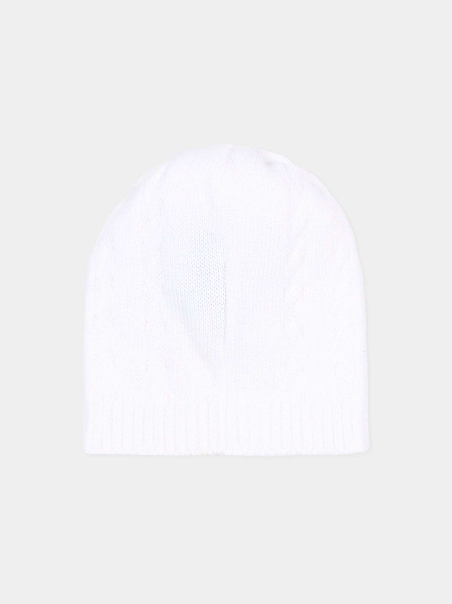 Cappello bianco per neonati a trecce,Little Bear,3112 BIANCO