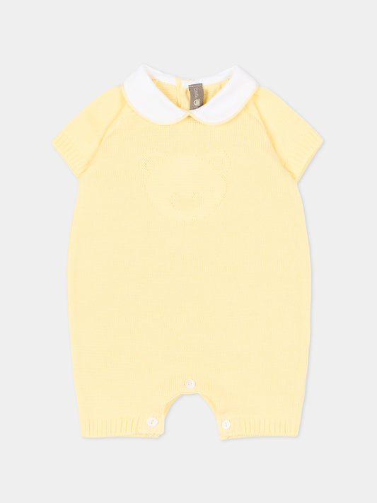 Pagliaccetto giallo per neonati con orsetto,Little Bear,3120 GIALLO