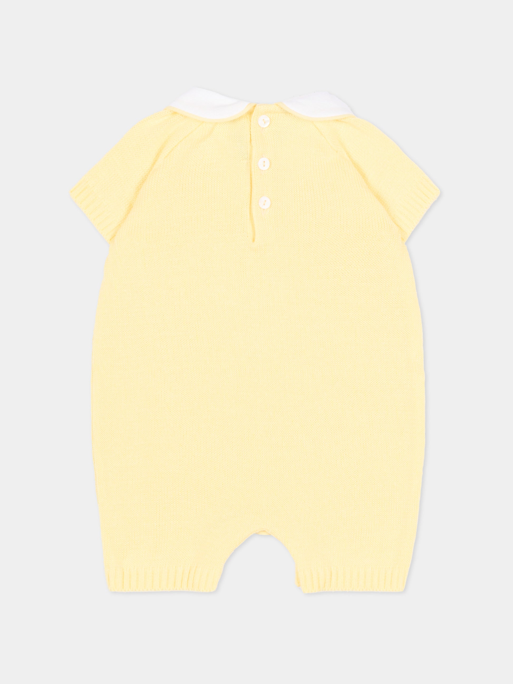 Pagliaccetto giallo per neonati con orsetto,Little Bear,3120 GIALLO