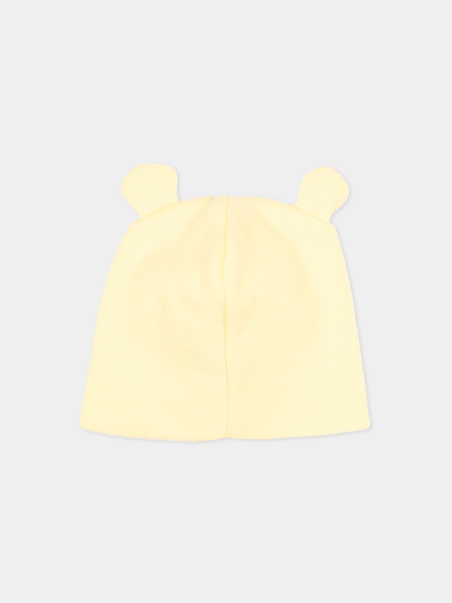 Cappello giallo per neonati con orecchie,Little Bear,3139 GIALLO/BCO