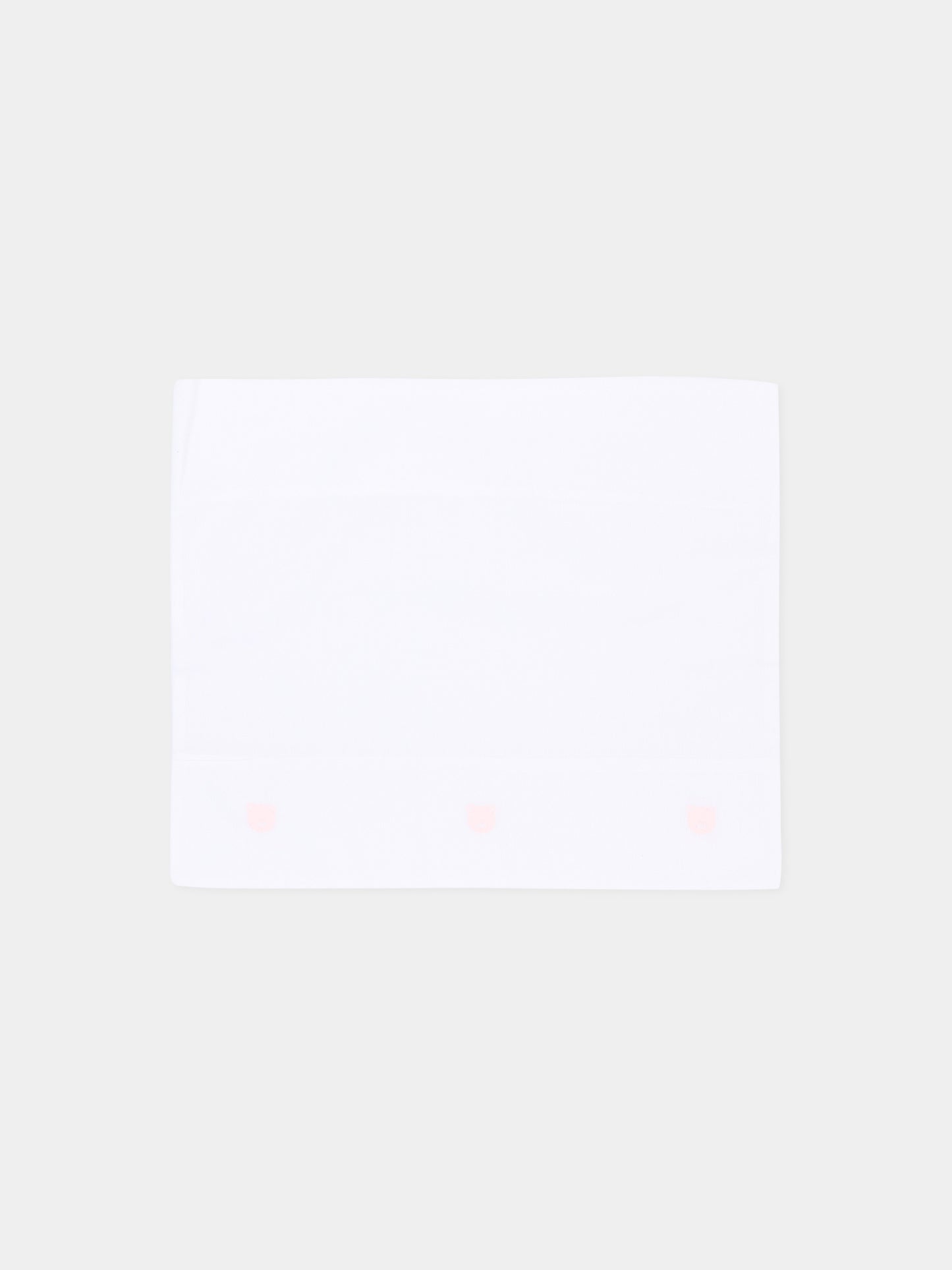 Lenzuola bianche  Little Bear  per neonata,Little Bear,2044 BCO/ROSA