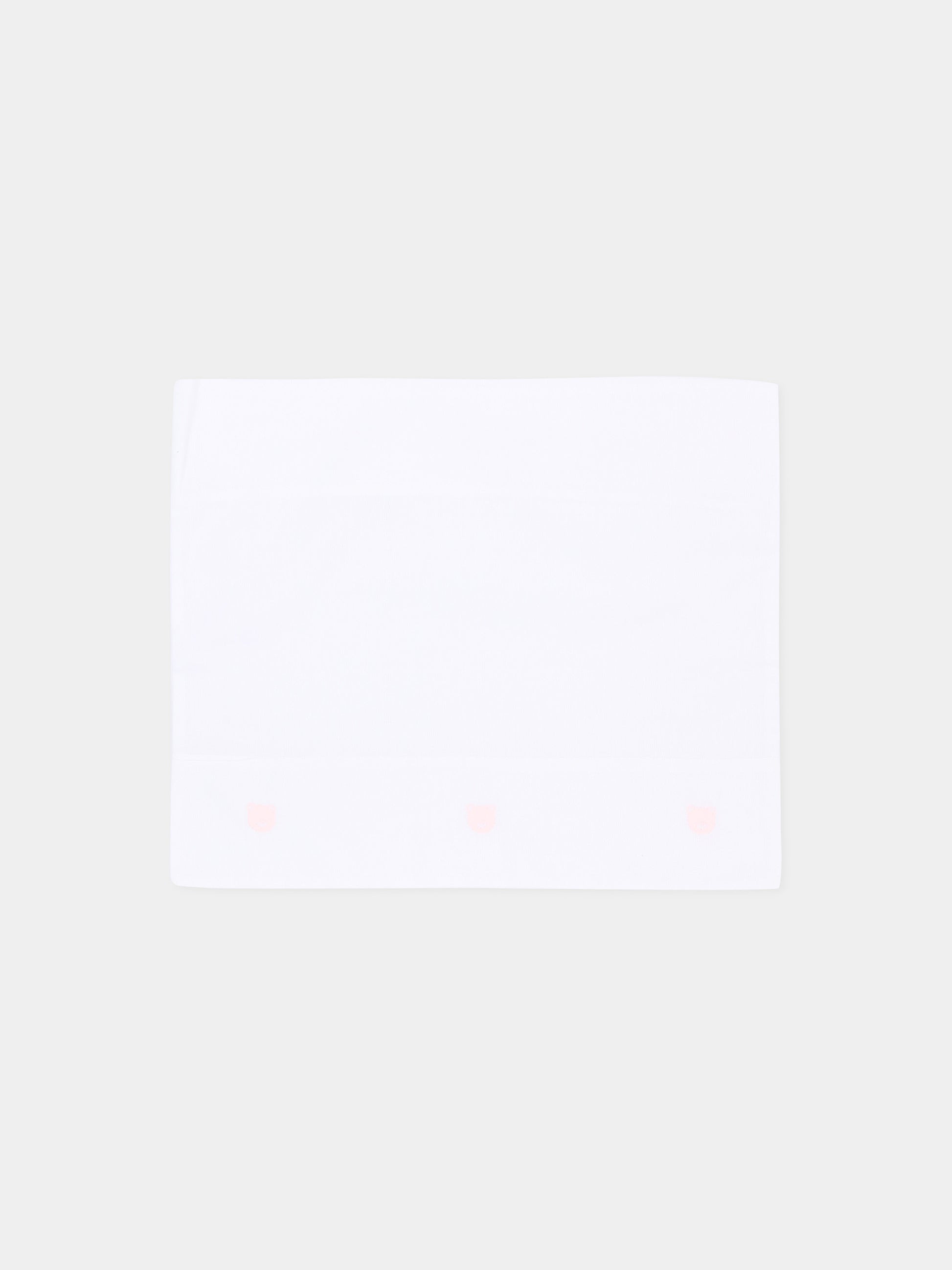 Lenzuola bianche  Little Bear  per neonata,Little Bear,2044 BCO/ROSA