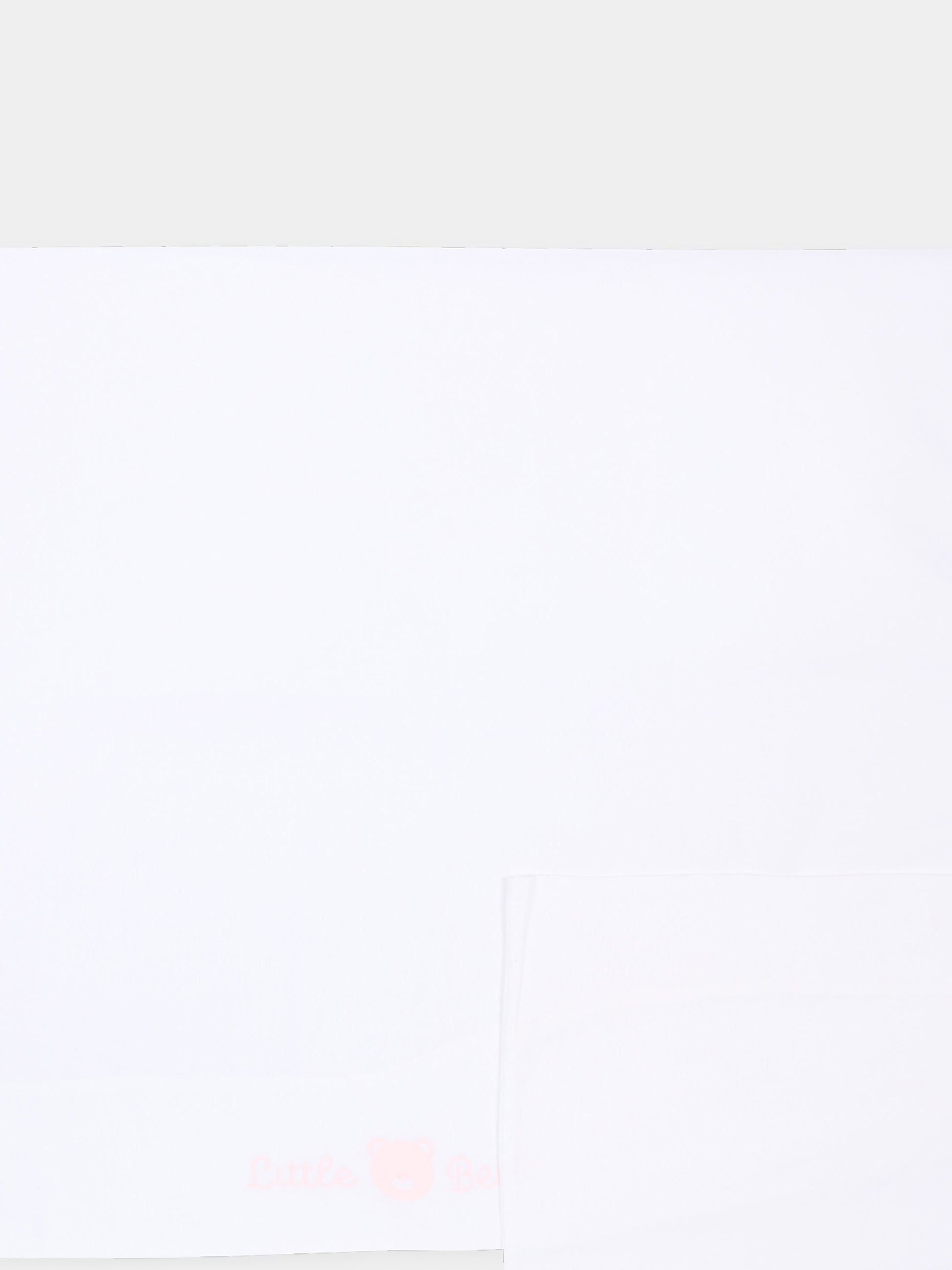 Lenzuola bianche  Little Bear  per neonata,Little Bear,2044 BCO/ROSA