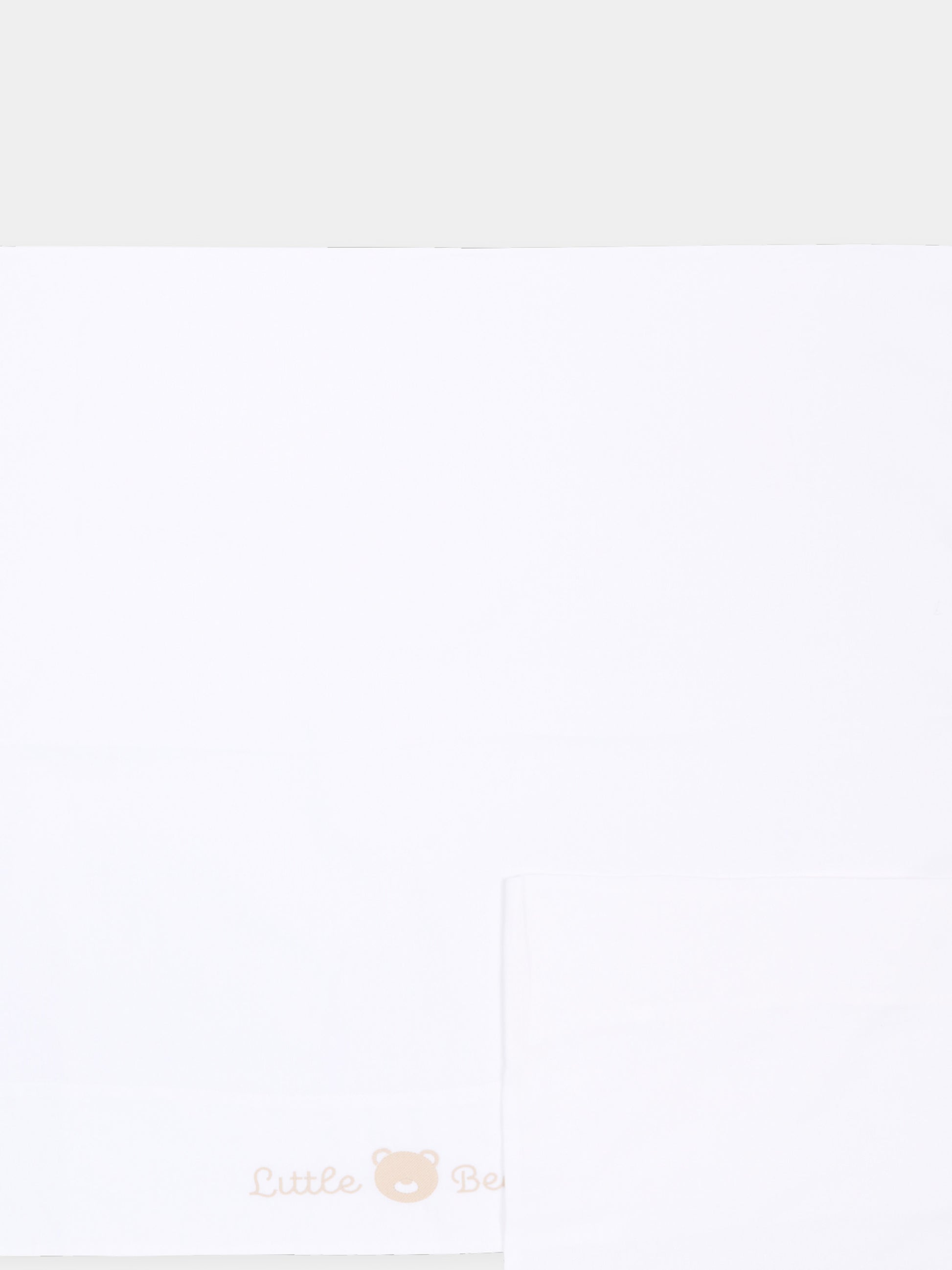 Lenzuola bianco per neonati con orsetti,Little Bear,2044 BCO/CORDA