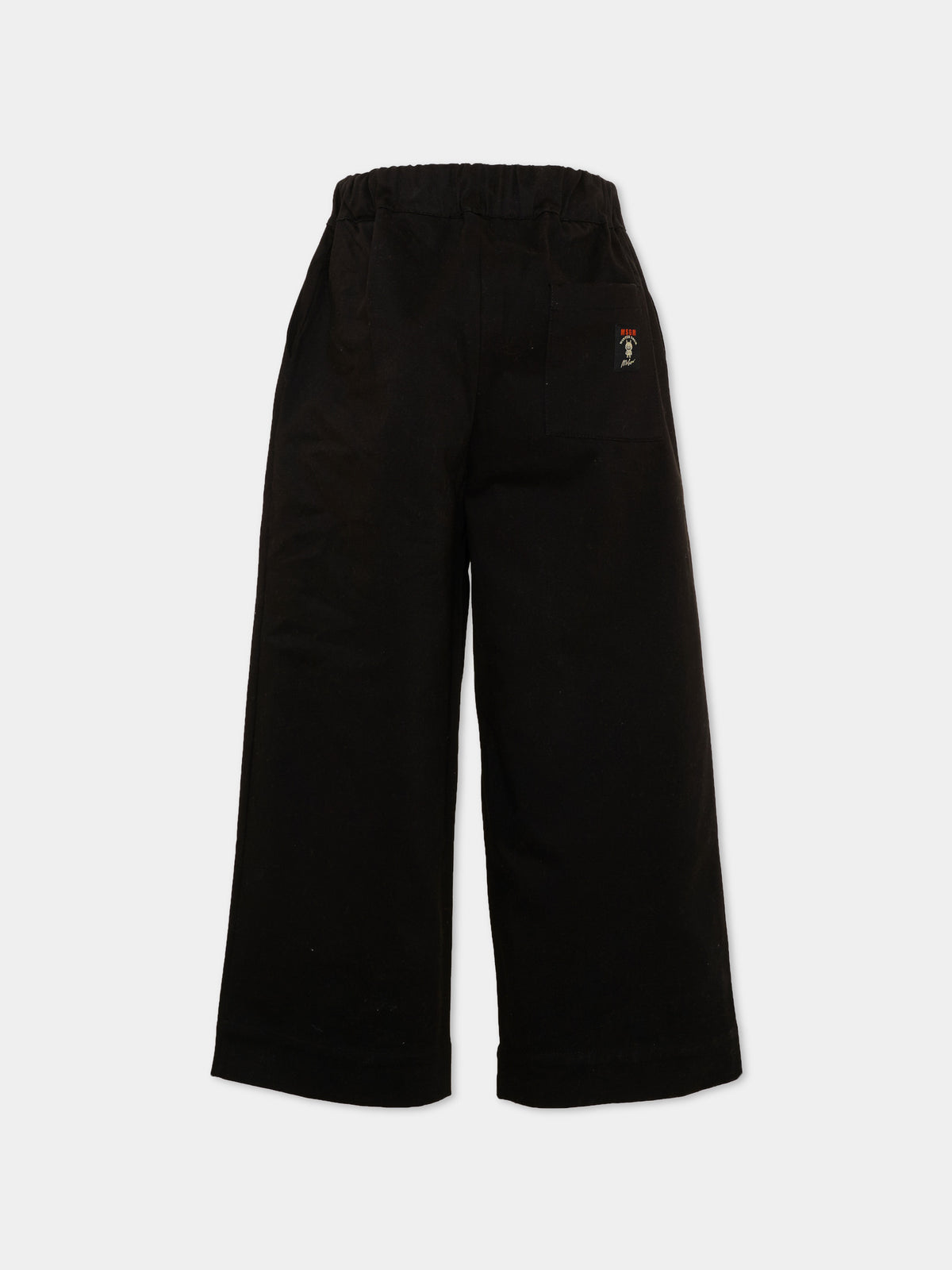 Pantaloni neri per bambino con logo,Msgm Kids,F6MSJBPA302 110