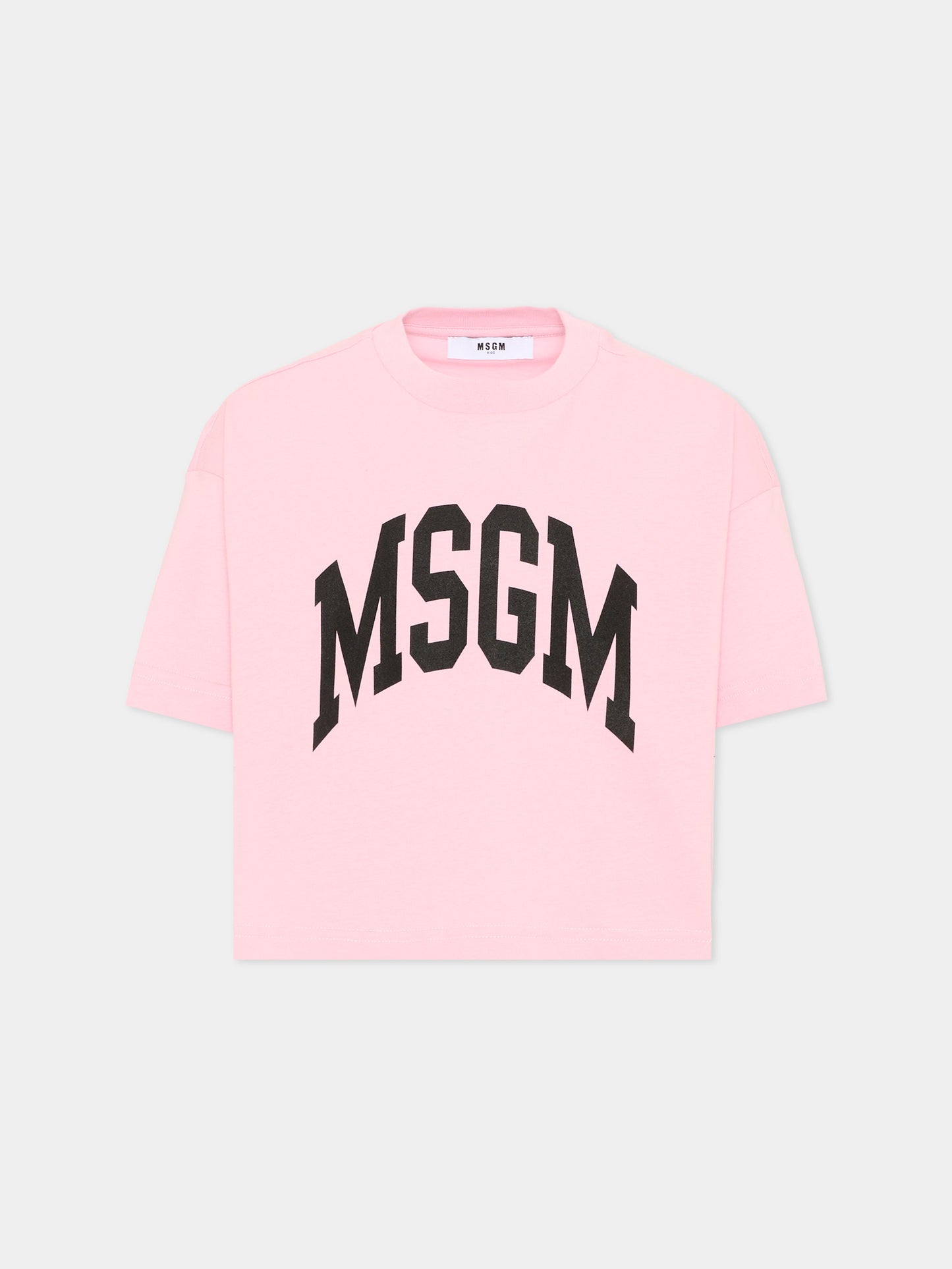 T-Shirt rosa logo MSGM per bambina,Msgm Kids,F6MSJGTH042 MS090