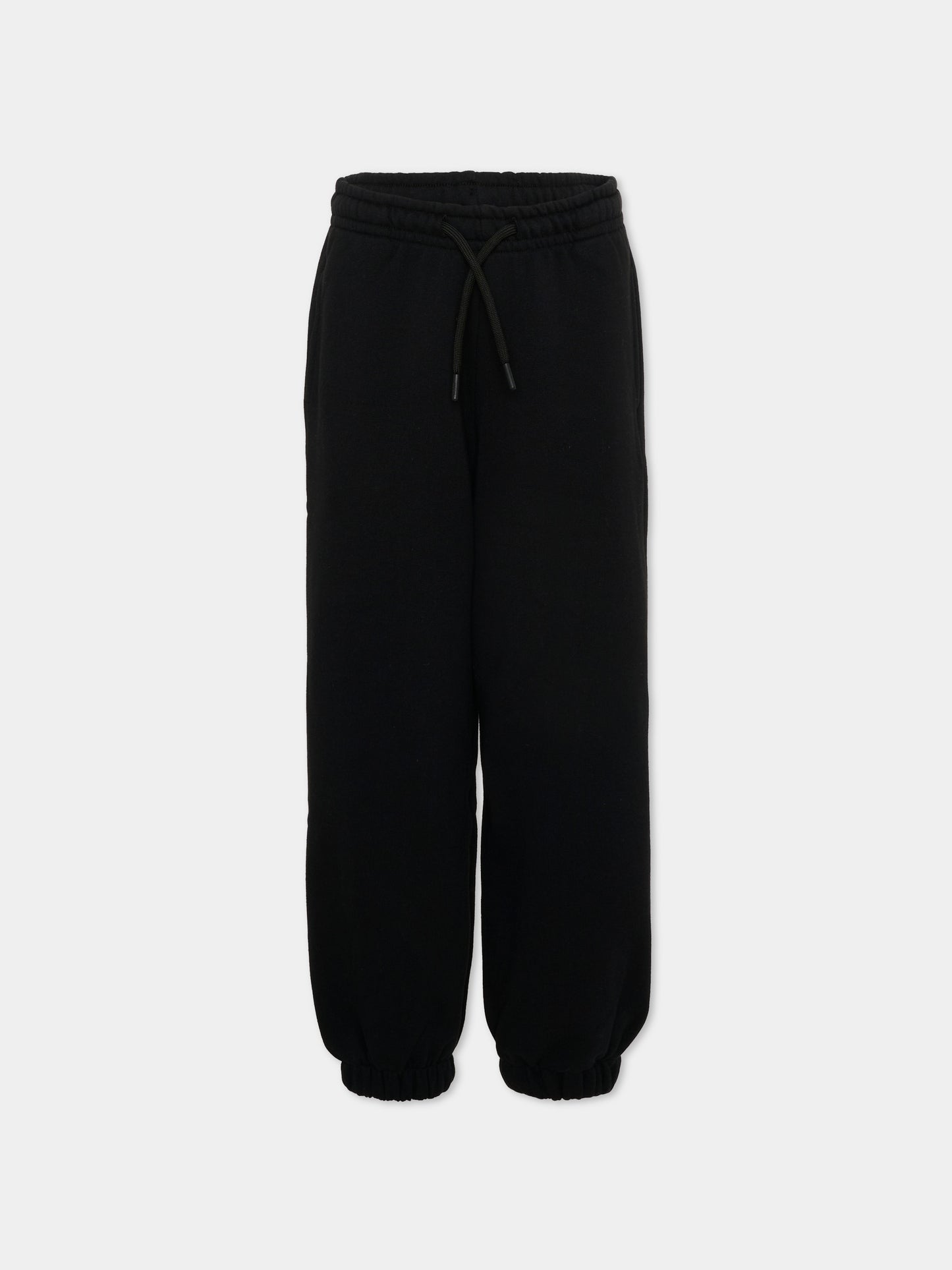 Pantaloni sportivi nero per bambino con logo,Msgm Kids,F6MSJUFP016 110