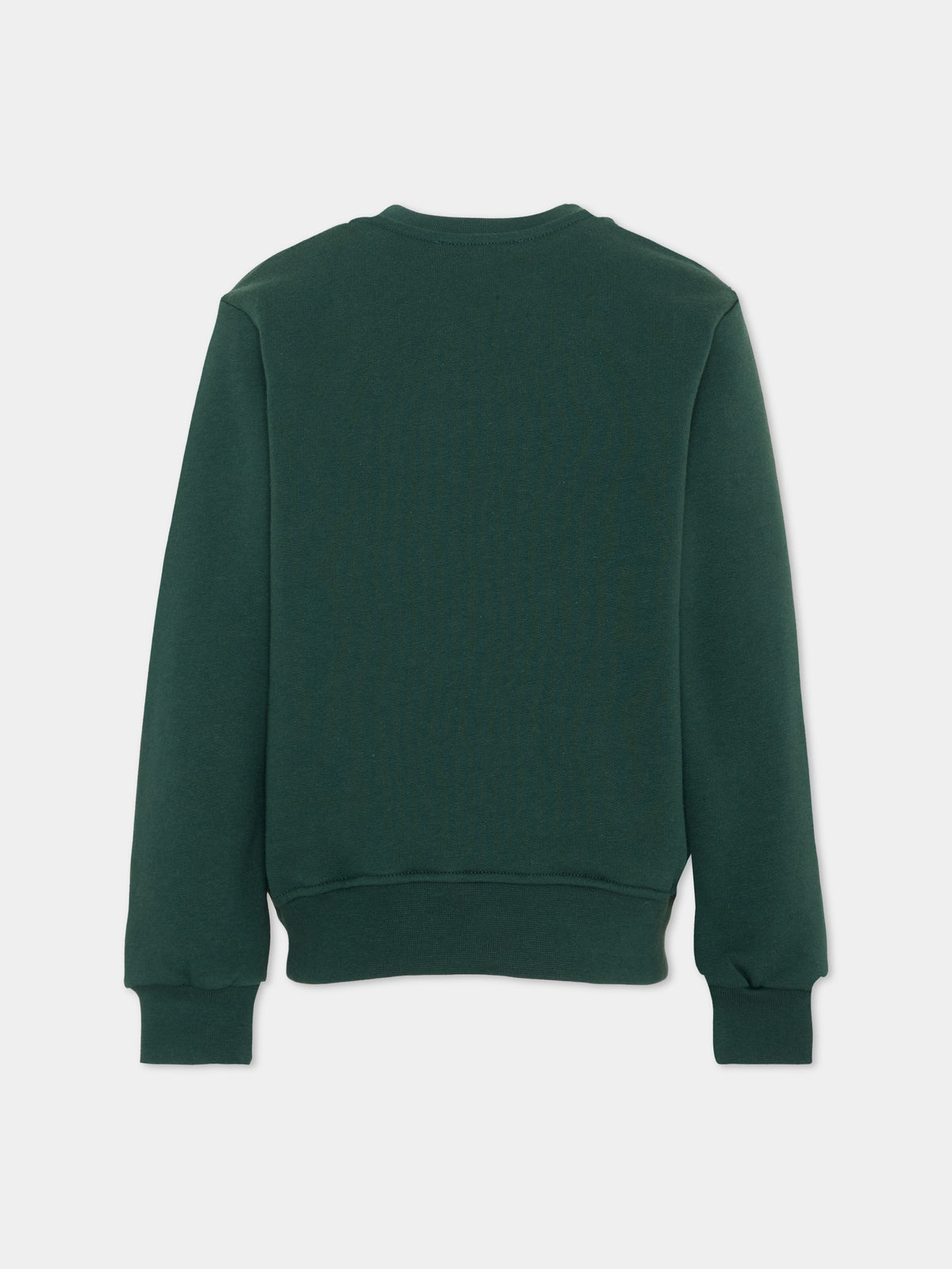 Felpa verde per bambino con logo,Msgm Kids,F6MSJUSW015 MS095