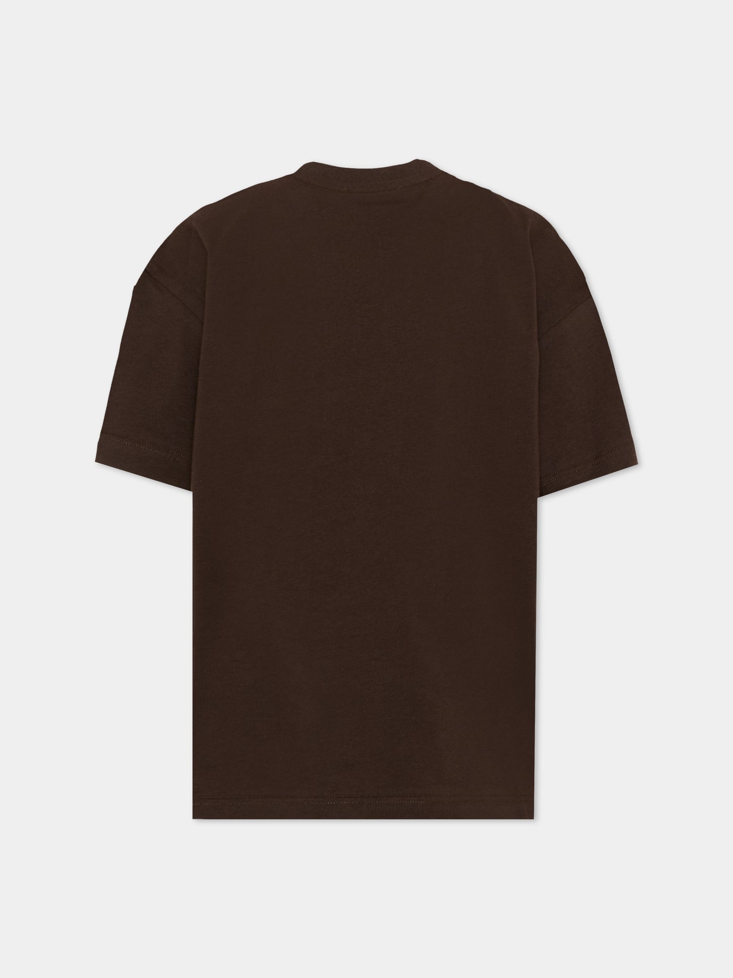 T-Shirt marrone MSGM per bambini logo,Msgm Kids,F6MSJUTH038 943