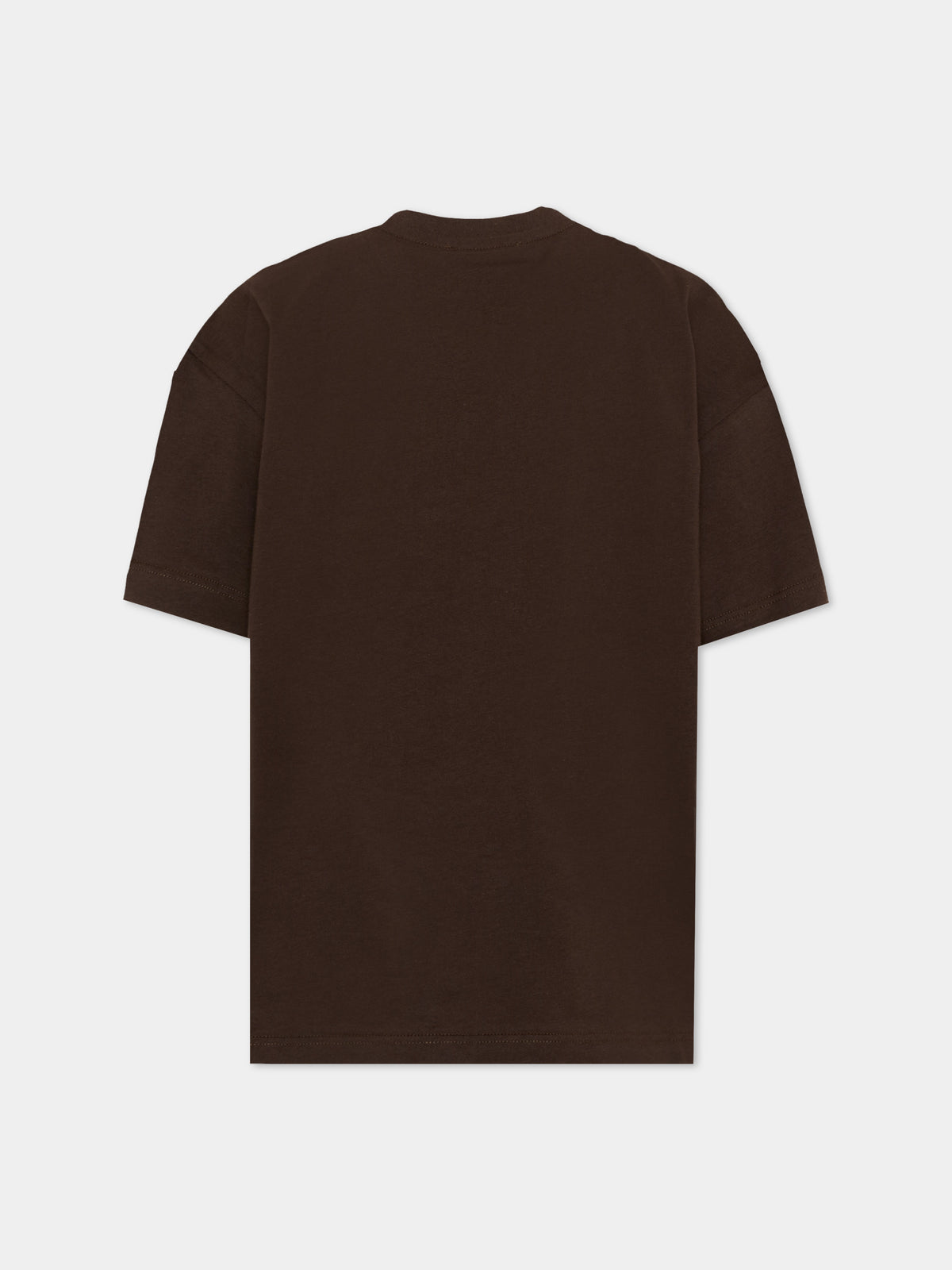 T-Shirt marrone MSGM per bambini logo,Msgm Kids,F6MSJUTH038 943