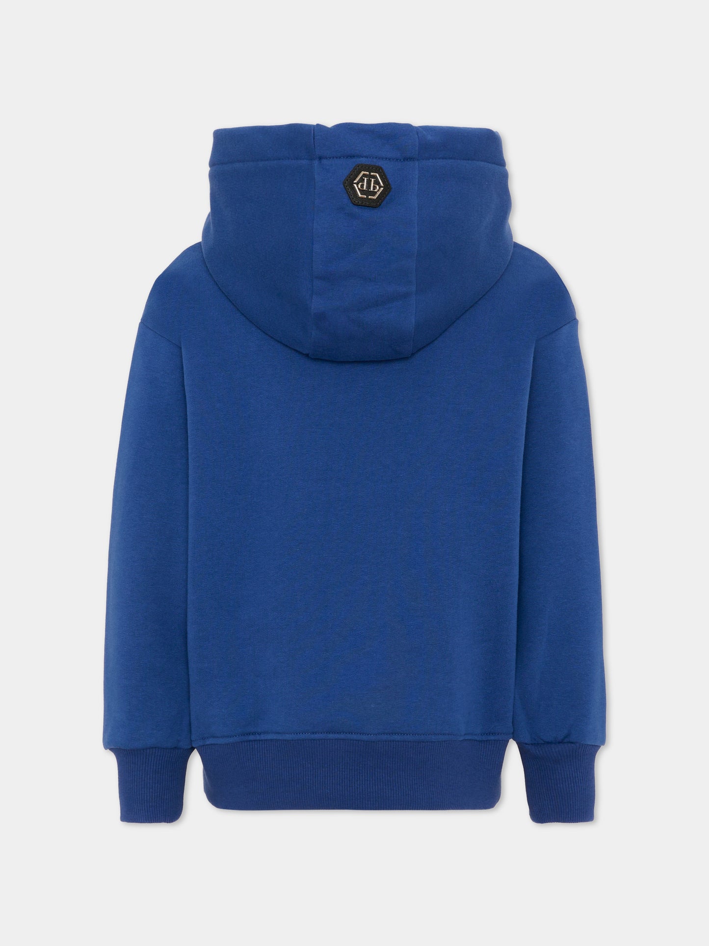 Felpa blu per bambino con logo,Philipp Plein Junior,F6PHJBHS147 061