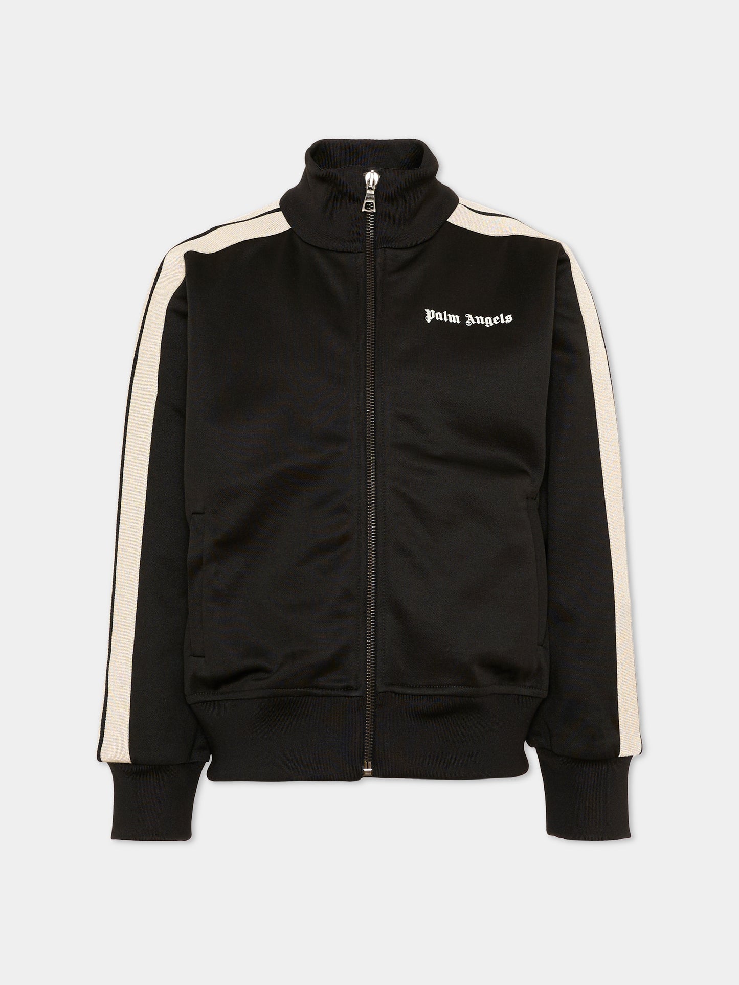 Felpa nera per bambino con logo,Palm Angels,F6PAJBJK028 110