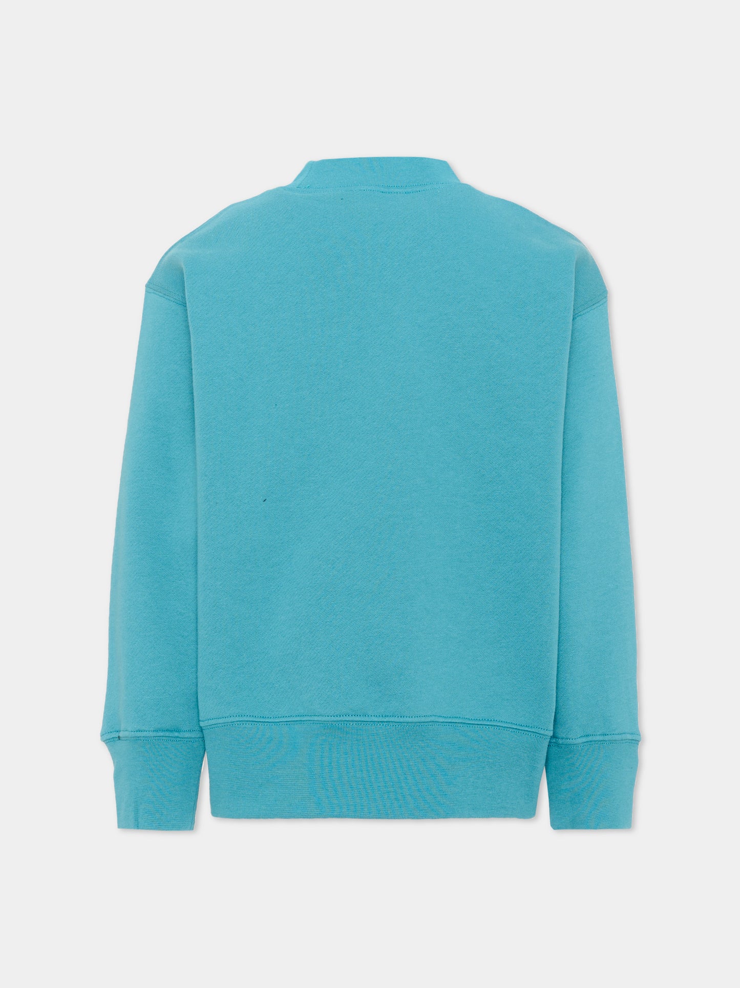 Felpa azzurra per bambini con logo,Palm Angels,F6PAJBSW014 1527
