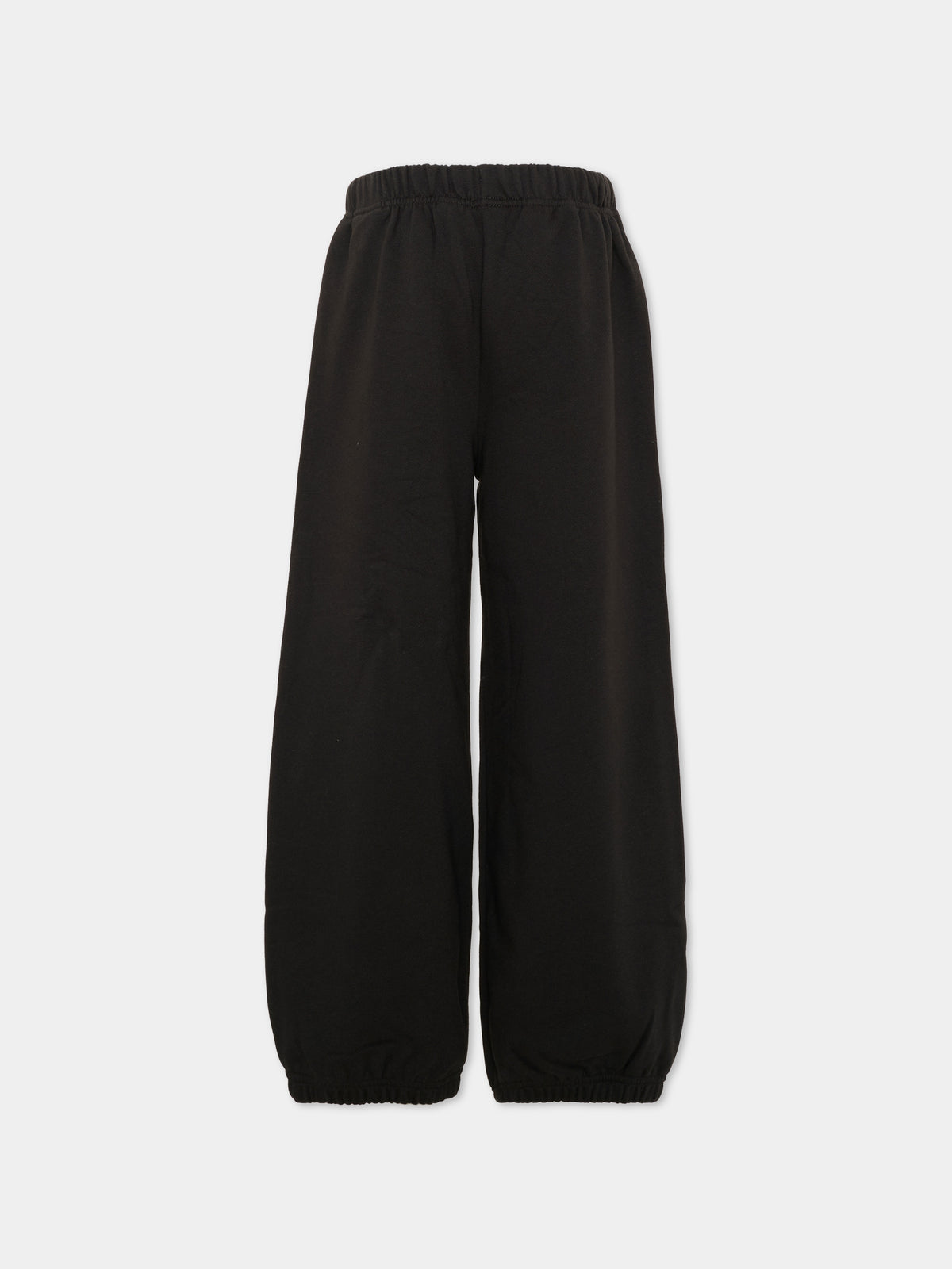 Pantalone nero per bambina con logo,Palm Angels,F6PAJGFP054 110