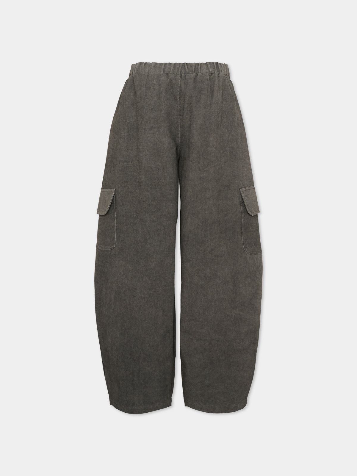 Pantaloni grigi per bambina con logo,Palm Angels,F6PAJGPA138 110