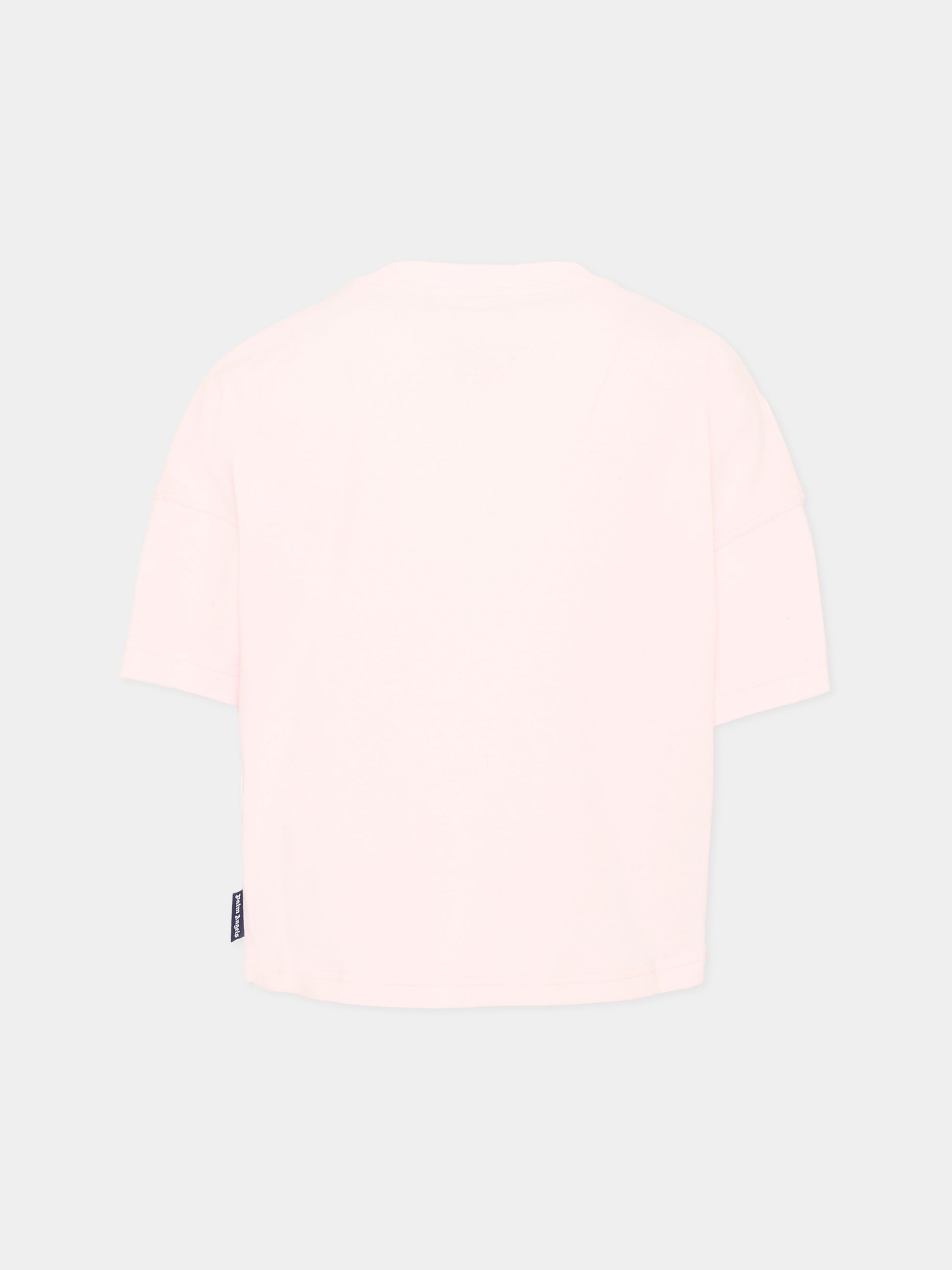 T-Shirt rosa per bambina con Teddy Bear,Palm Angels,F6PAJGTH079 042