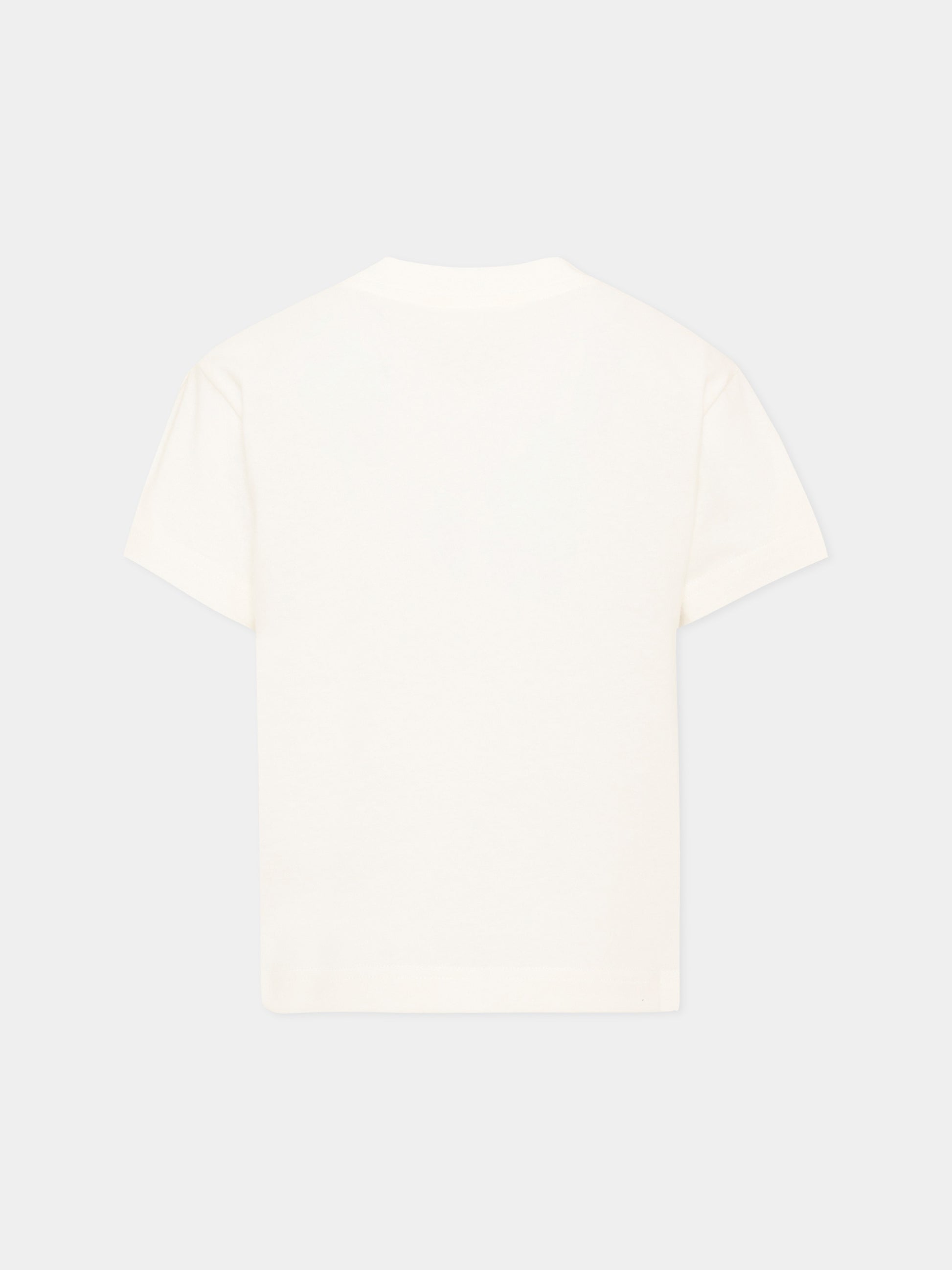 T-shirt avorio per bambina con Teddy Bear,Palm Angels,F6PAJGTH081 412