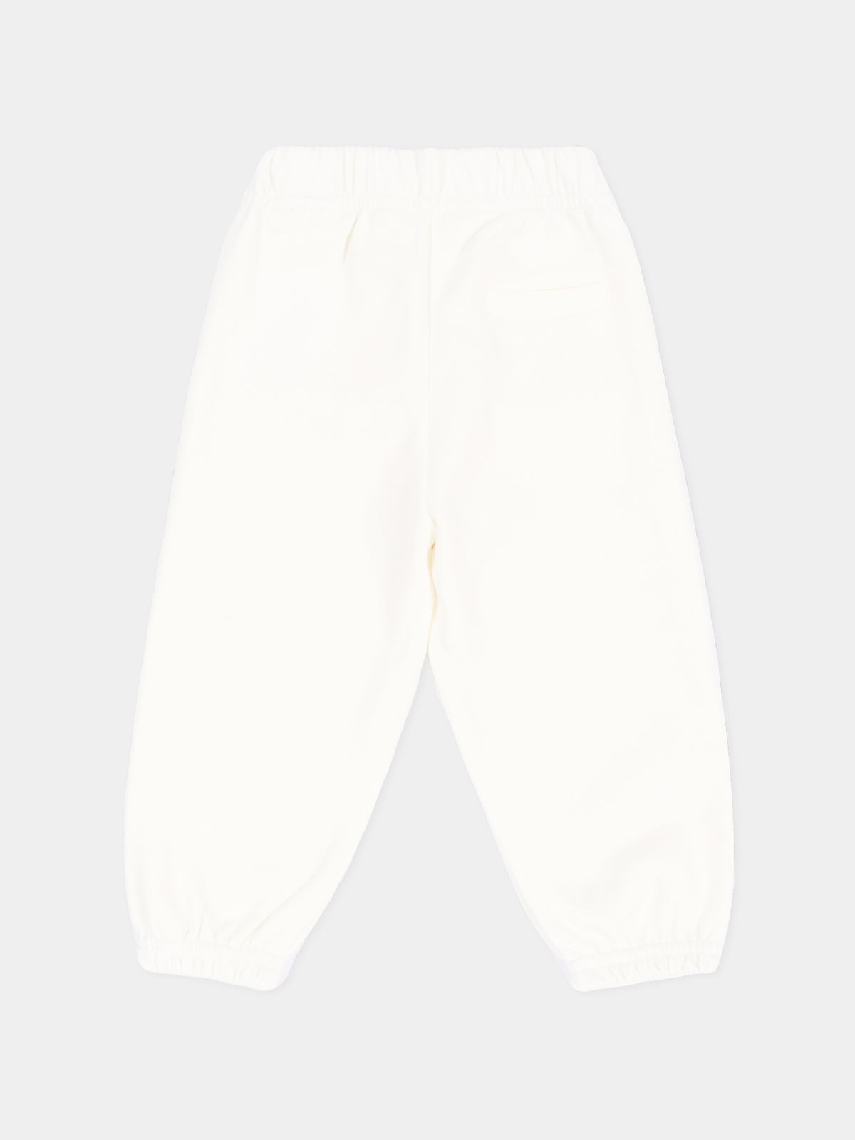 Pantalone avorio per neonata con logo,Palm Angels,F6PANGFP222 412