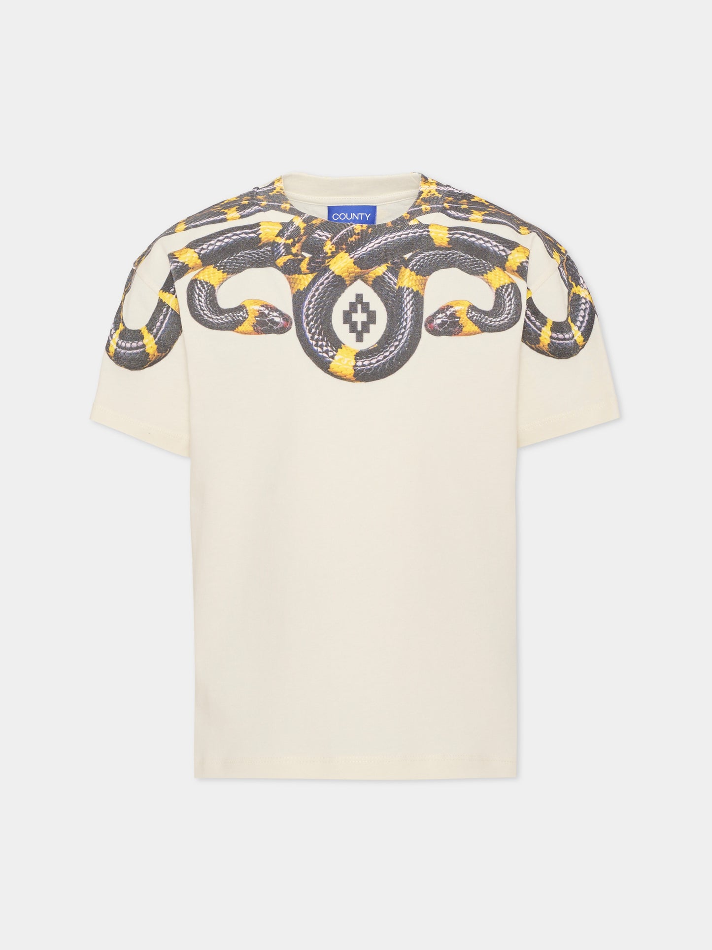 T-shirt avorio per bambino con ali,County Of Milan Kids,F6CMJBTH022 412