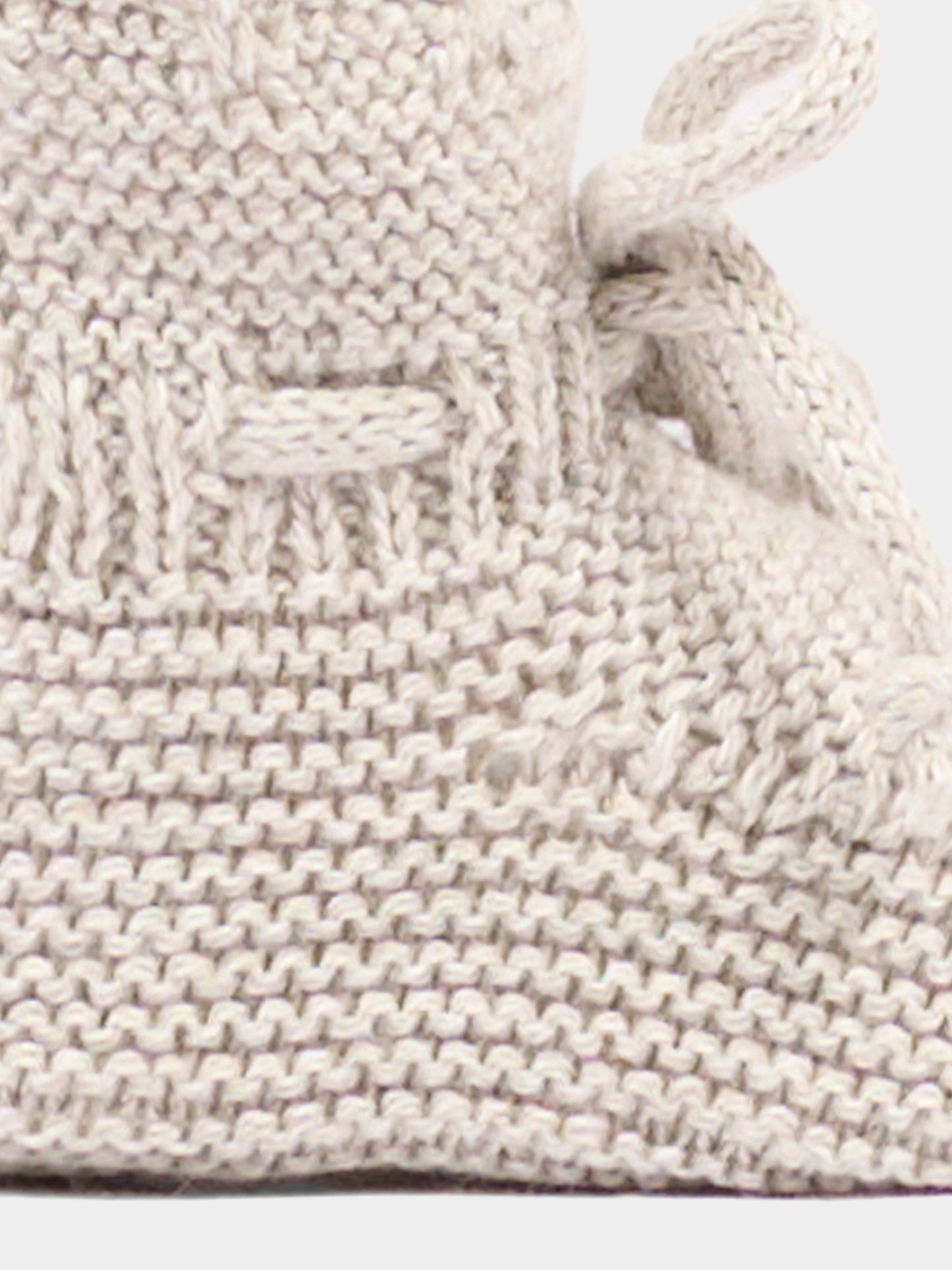 Babbucce beige per neonati in maglia,Martín Aranda,023-10325 E70