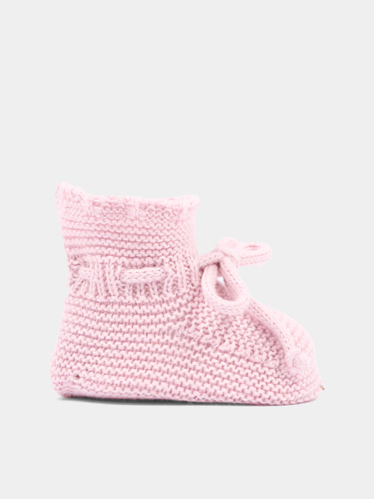 Babbucce rosa per neonata in maglia,Martín Aranda,023-10325 P07