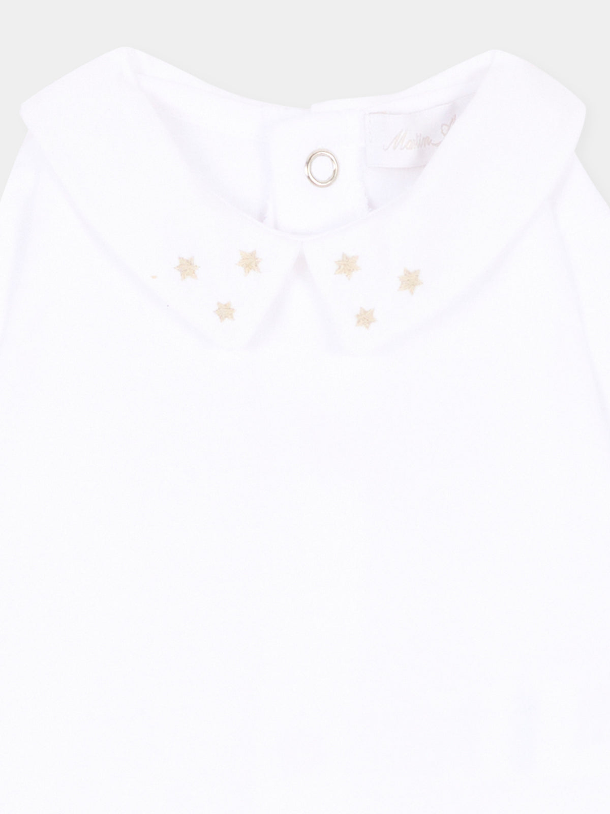 Body bianco per neonati con stelle,Martín Aranda,026-27335 PW01