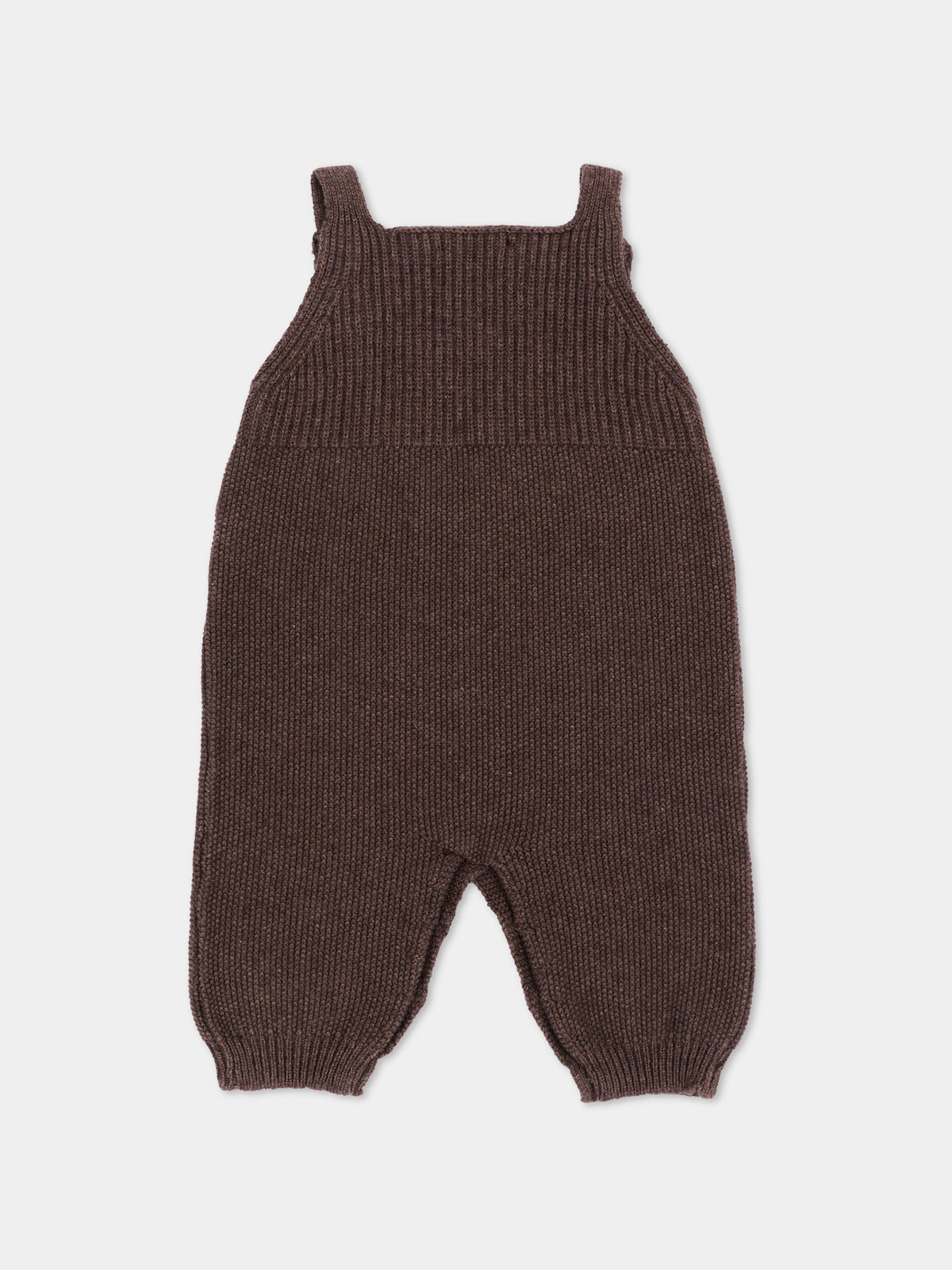 Salopette marrone per neonati in maglia,Martín Aranda,016-10329 B08