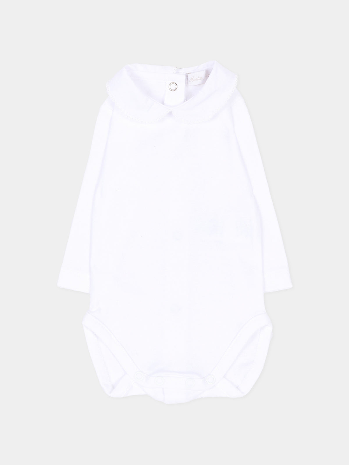 Body bianco per neonati con colletto,Martín Aranda,026-24335 PW01
