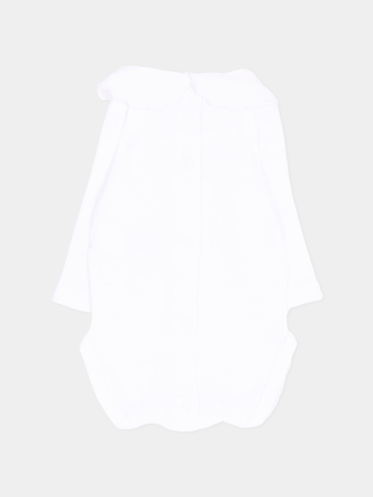 Body bianco per neonata con colletto,Martín Aranda,026-25335 PW01