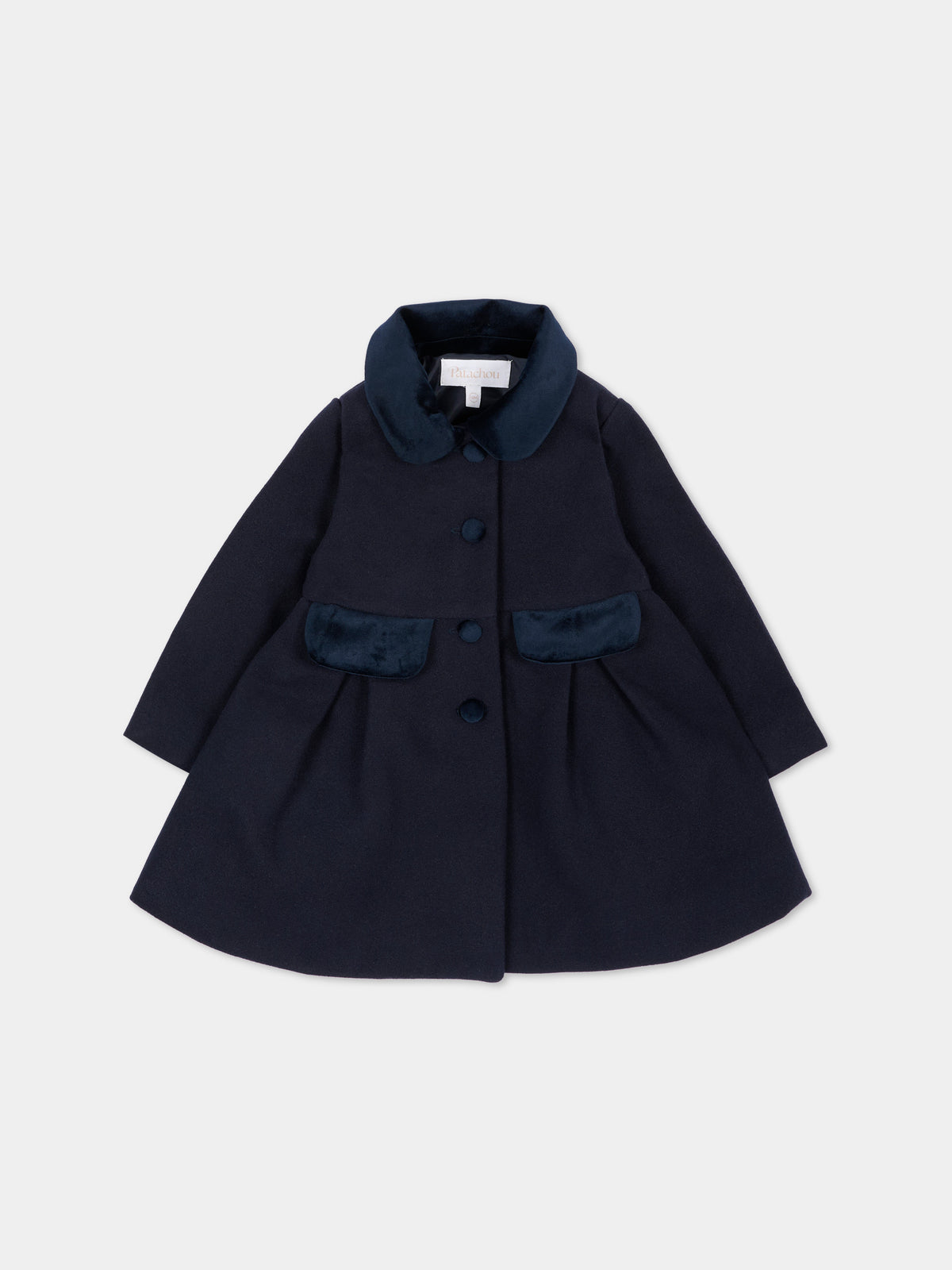 Cappotto blu per neonata,Patachou,PAP 47 CA4333261 360