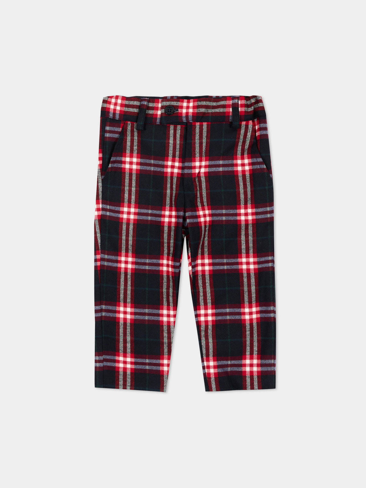Pantalone blu tartan per neonato,Patachou,PAP 47 CAL4333368 Z0162