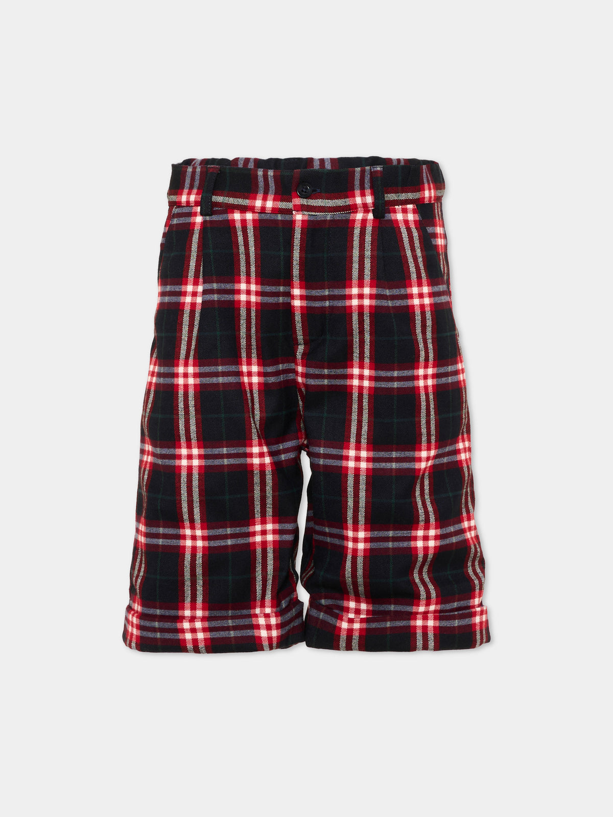 Shorts multicolores tartan pour garçon