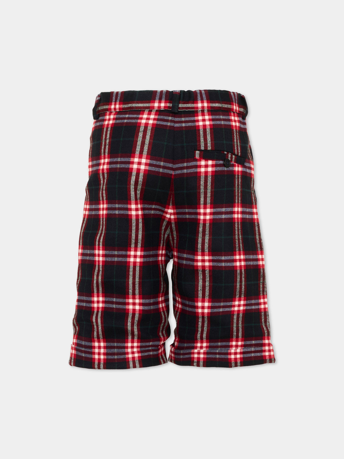 Shorts multicolores tartan pour garçon