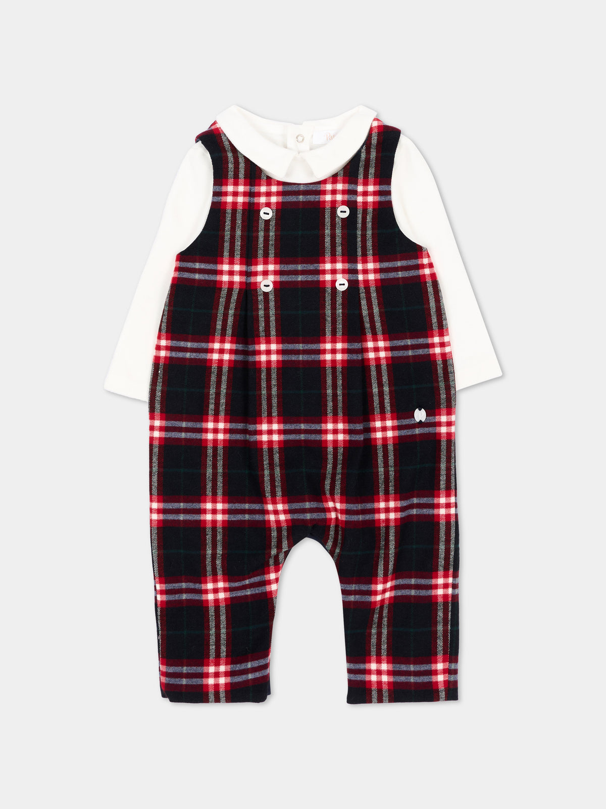 Tutina multicolor tartan per neonato,Patachou,PAP 47 MC4333135 Z0162