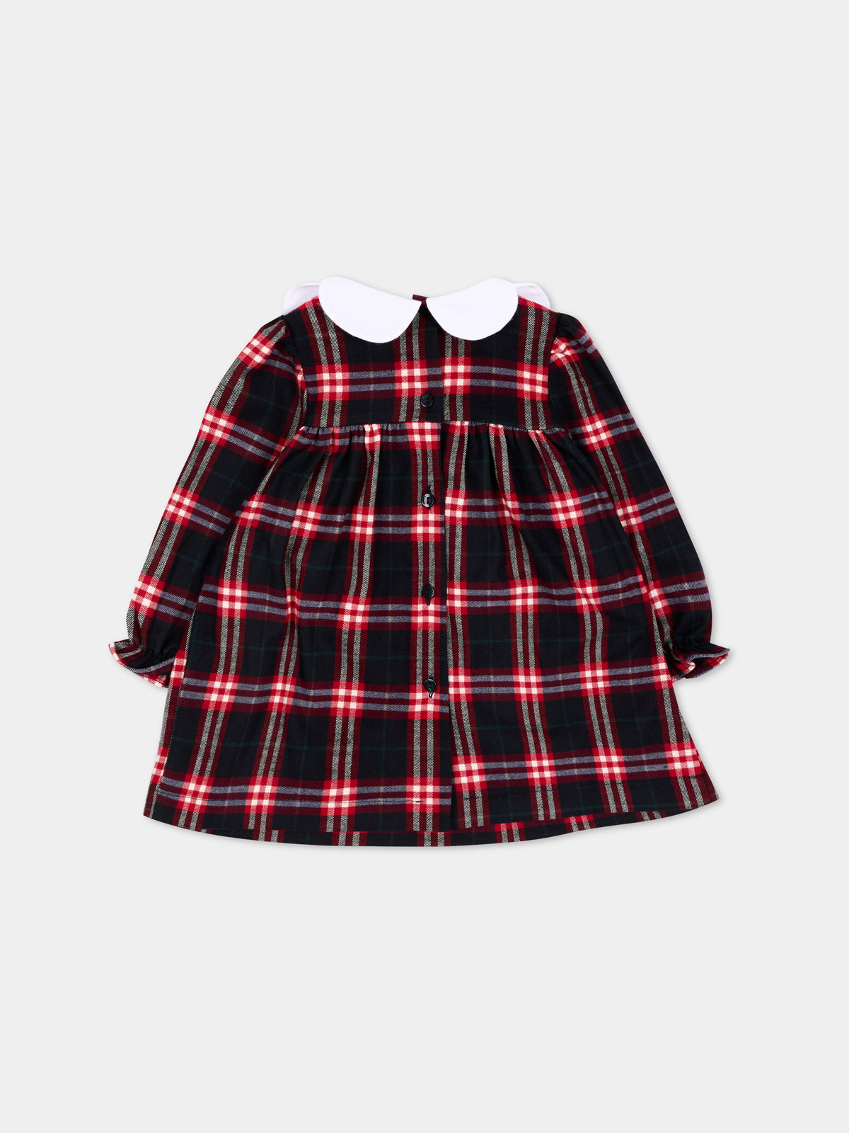 Abito elegante blu tartan per neonata,Patachou,PAP 47 VET4333133 Z0162