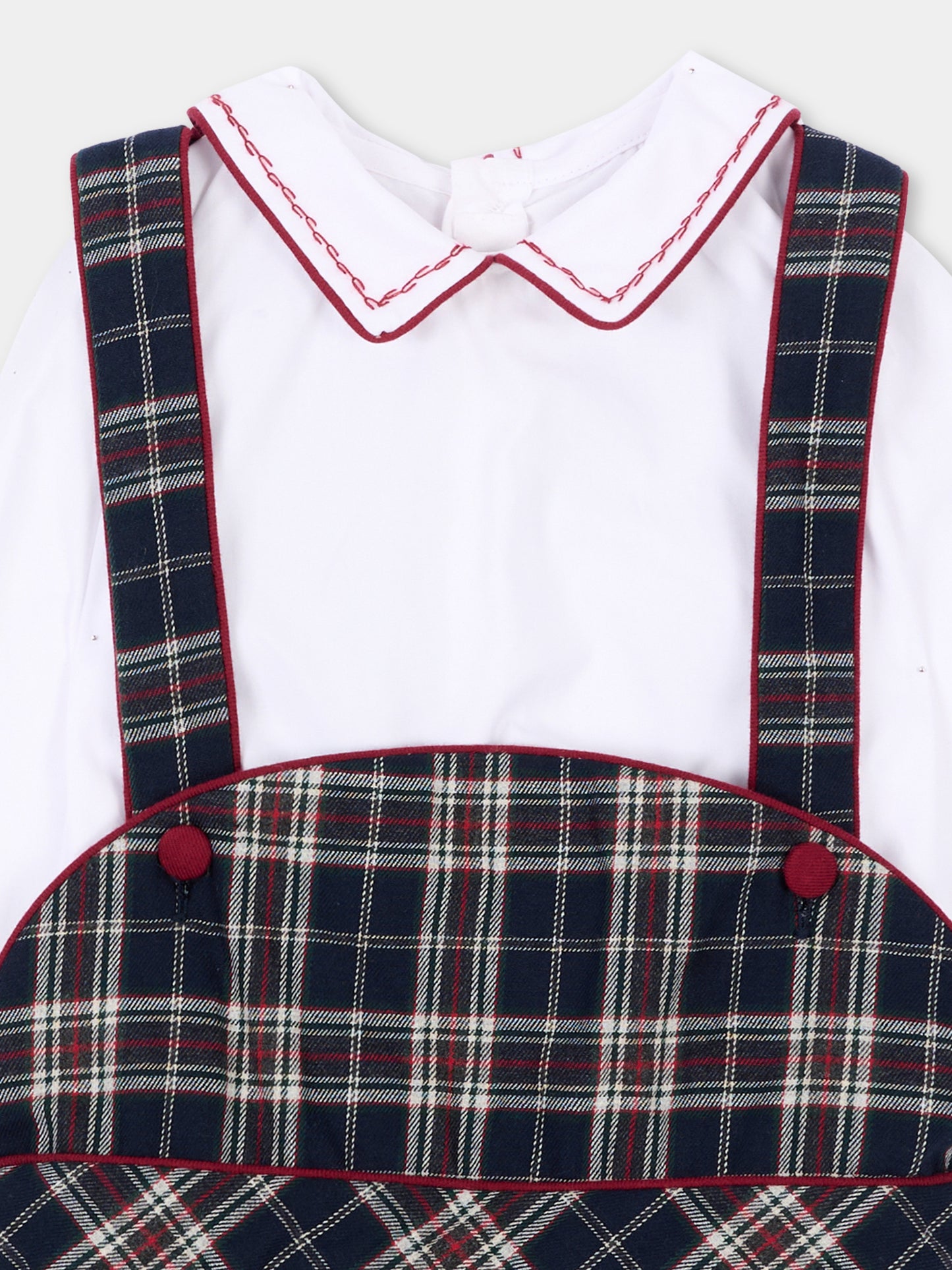 Abito blu per neonato tartan,Kidiwi Handmade,37272 PTI/TC324