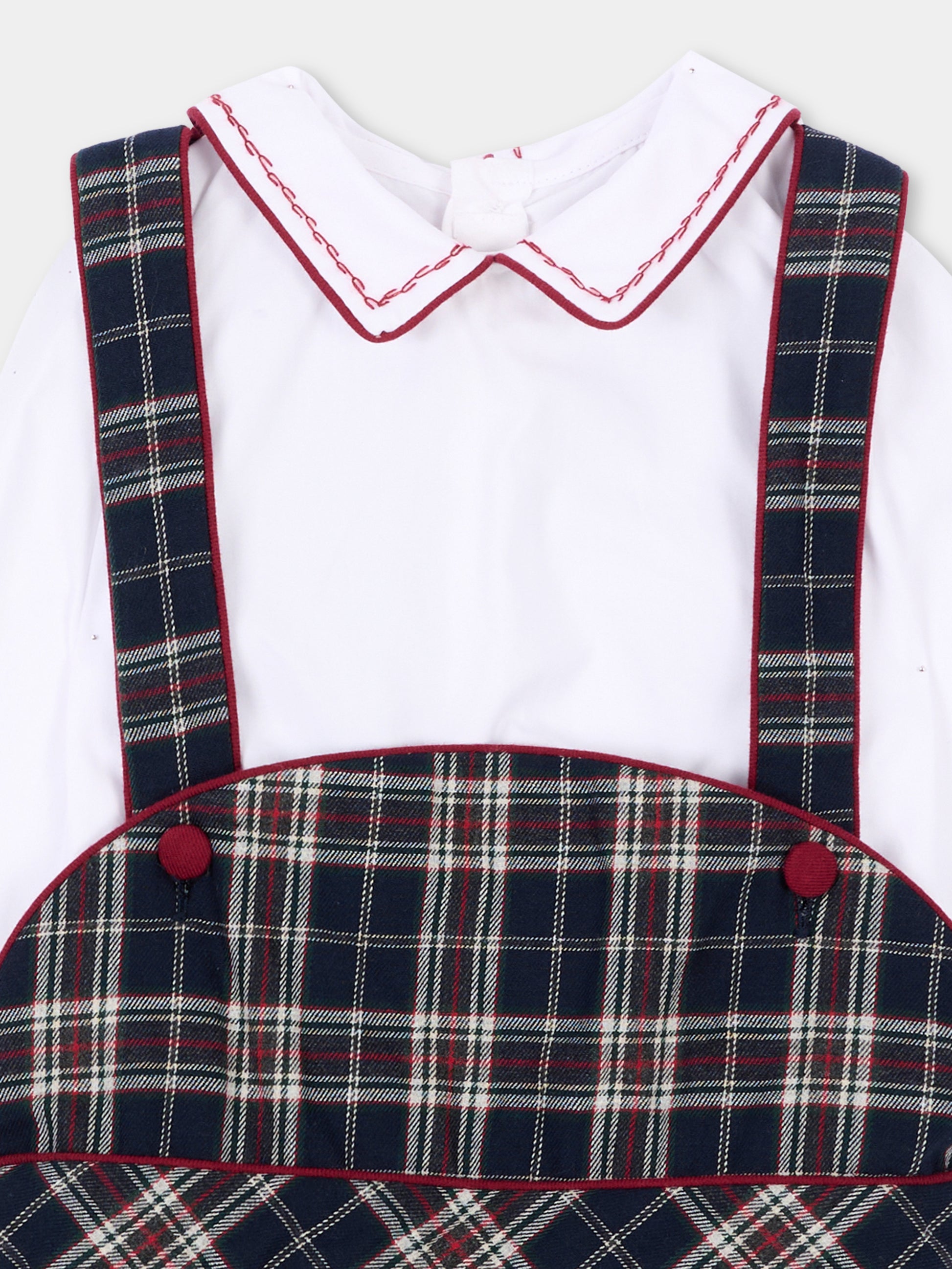 Abito blu per neonato tartan,Kidiwi Handmade,37272 PTI/TC324