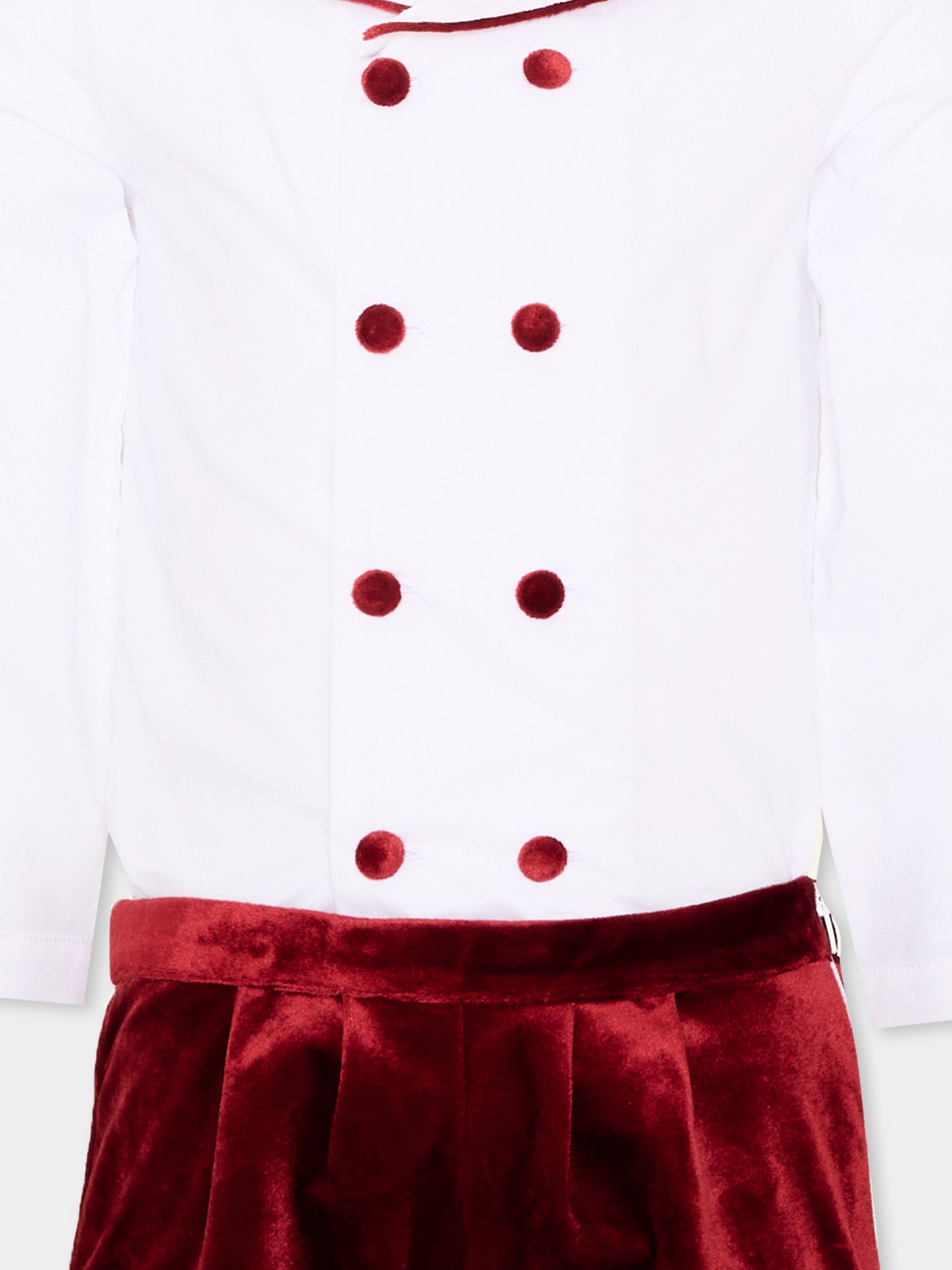 Completo elegante bianco per bambino bicolore,Kidiwi Handmade,37312 PTI/TV008 BB