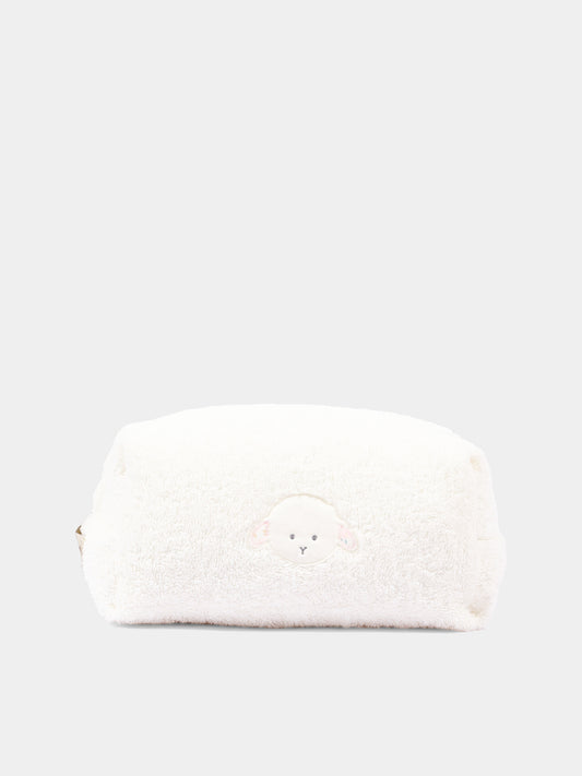 Pochette ivoire pour Bébé Fille avec agneau Olive