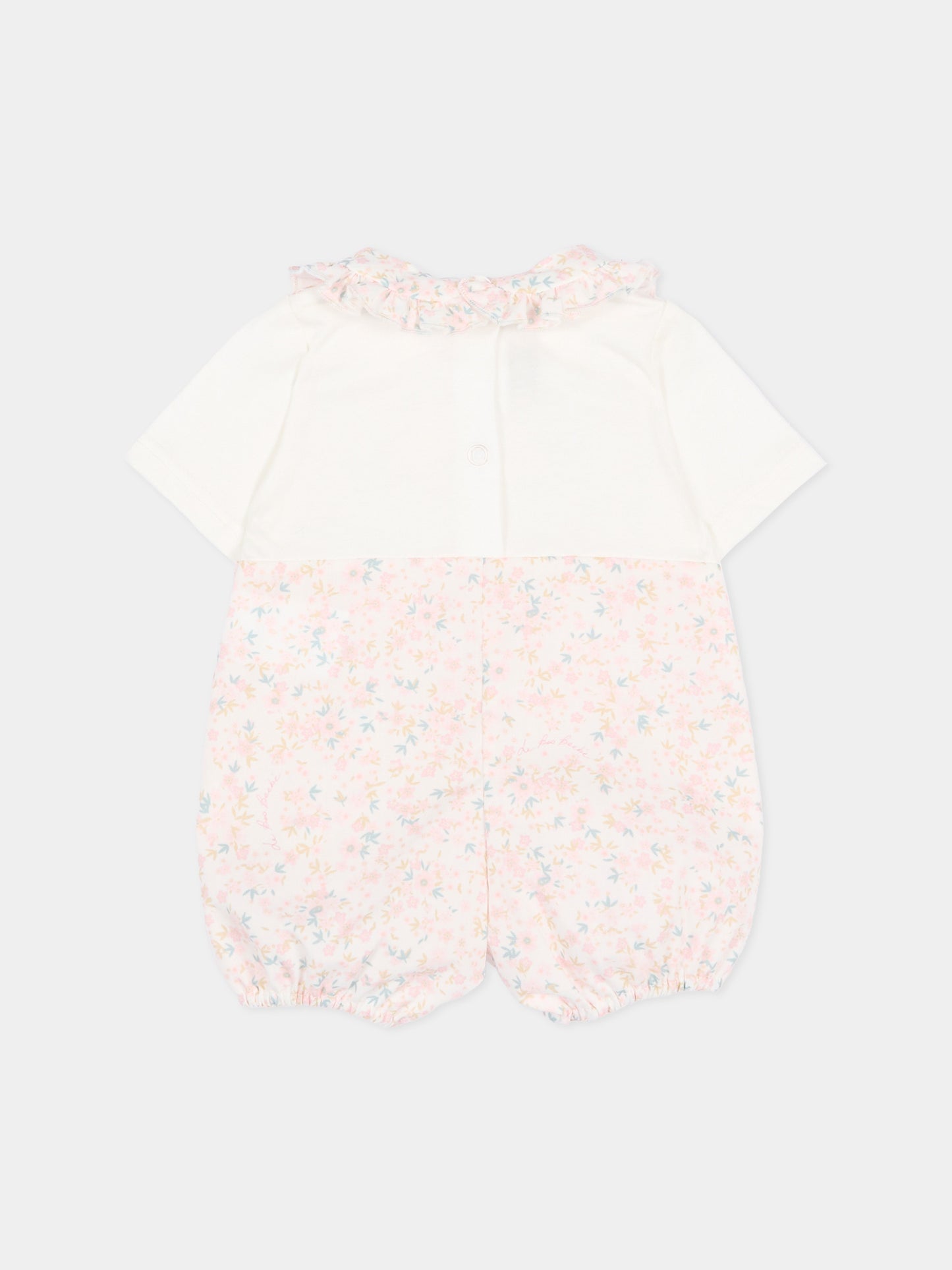 Pagliaccetto liberty rosa per neonata con agnellino Olive,Le Boo Beebè,CB023 T351 2030