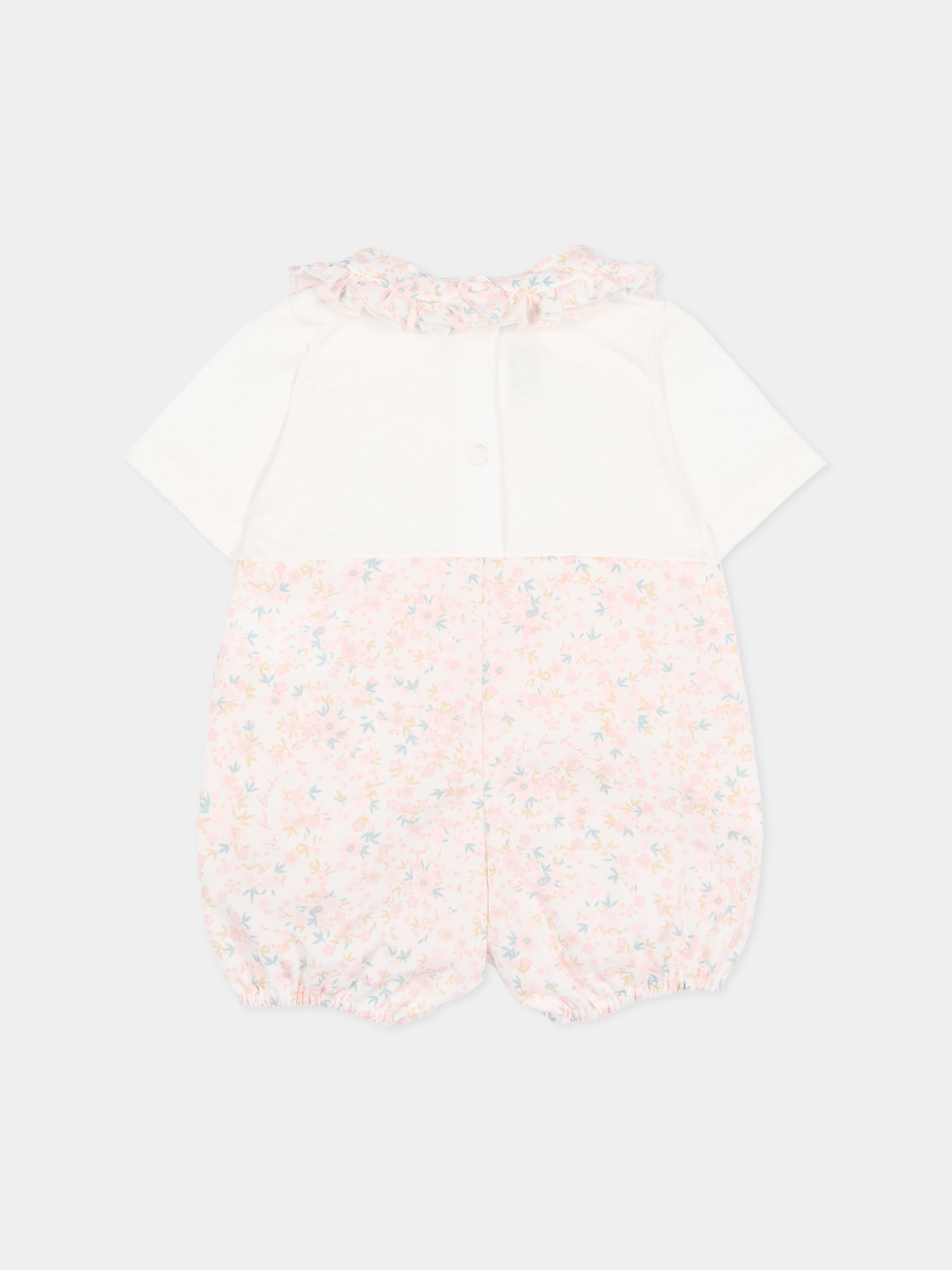 Pagliaccetto liberty rosa per neonata con agnellino Olive,Le Boo Beebè,CB023 T351 2030