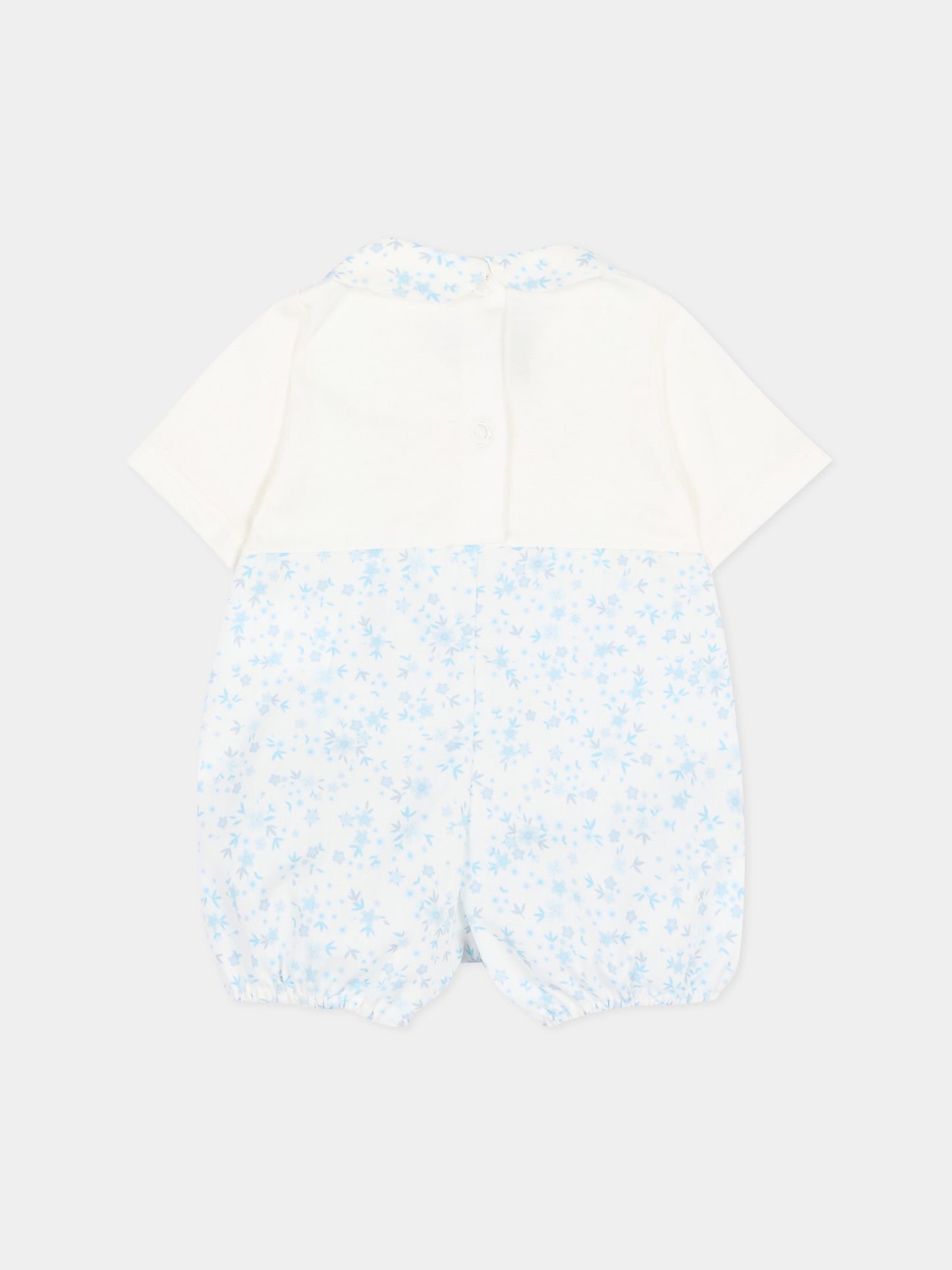 Pagliaccetto liberty celeste per neonato con agnellino Olive,Le Boo Beebè,CB024 T351 2040