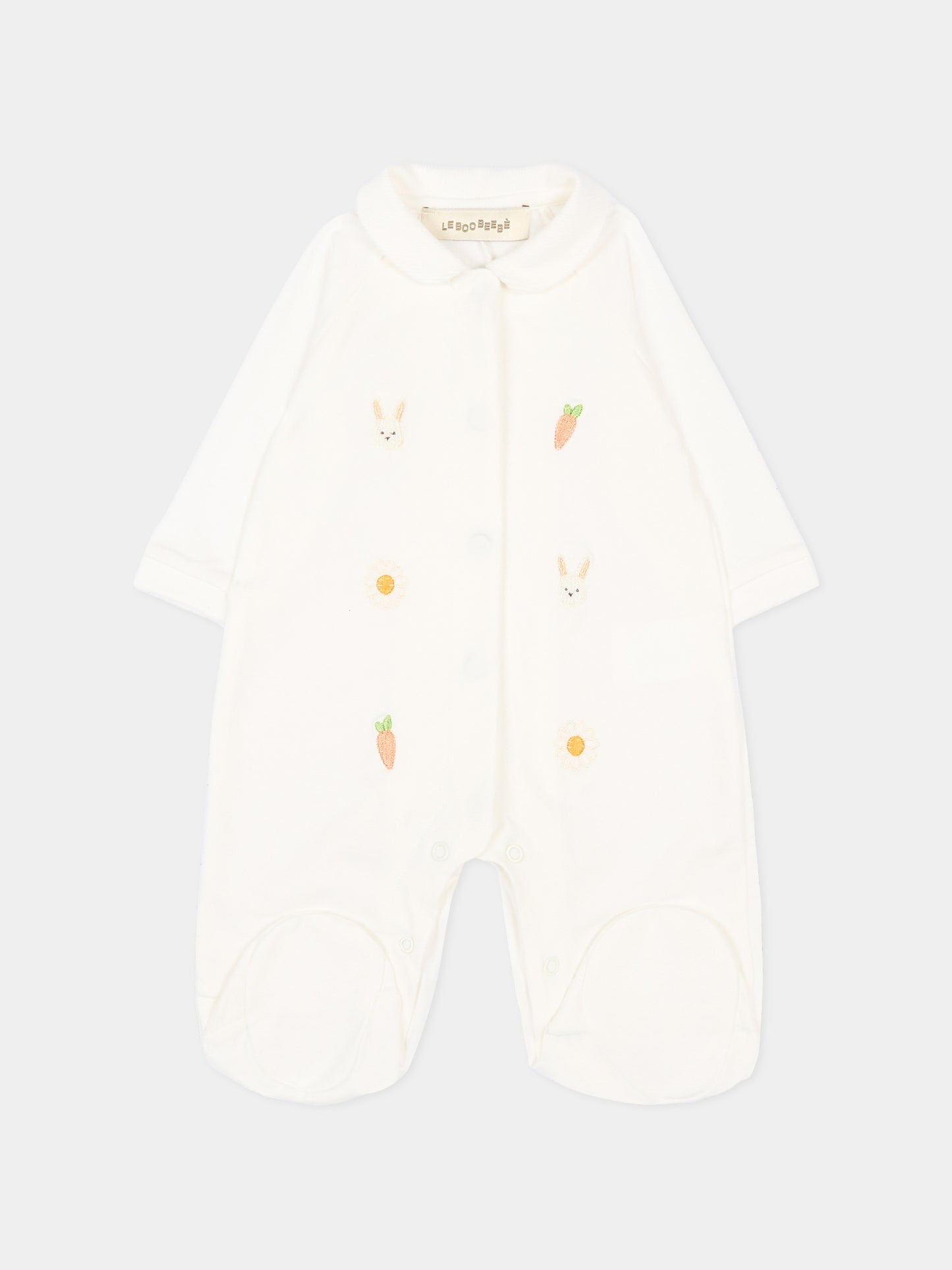 Tutina avorio per neonati con ricami,Le Boo Beebè,CB026 T351 20
