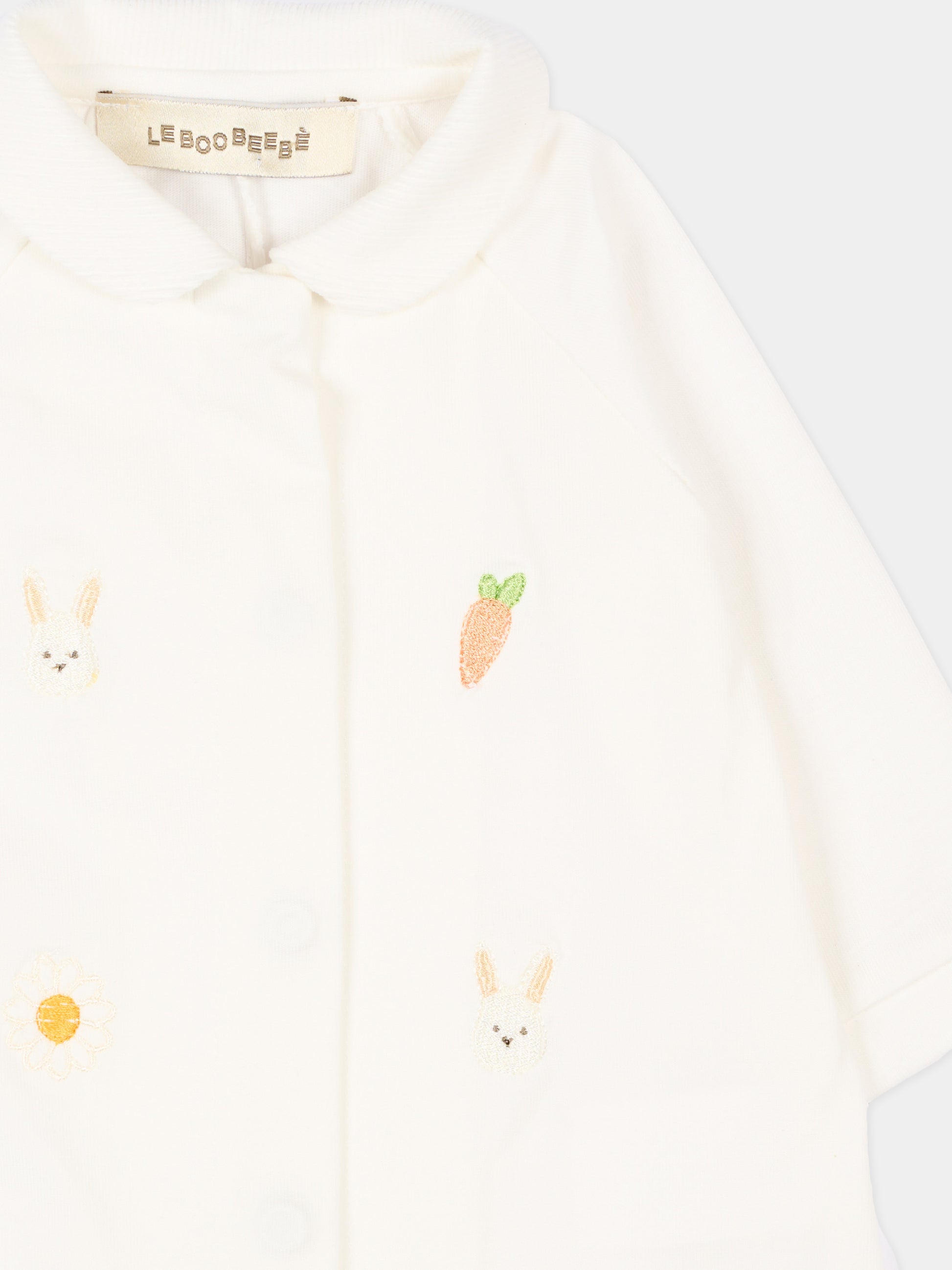 Tutina avorio per neonati con ricami,Le Boo Beebè,CB026 T351 20