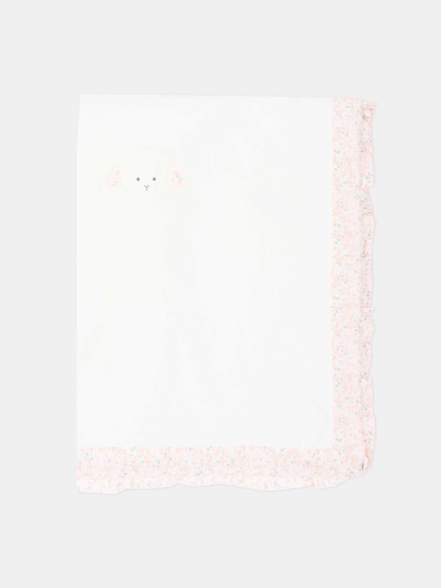 Coperta avorio per neonata con agnellino Olive,Le Boo Beebè,CBC022 T351 2030