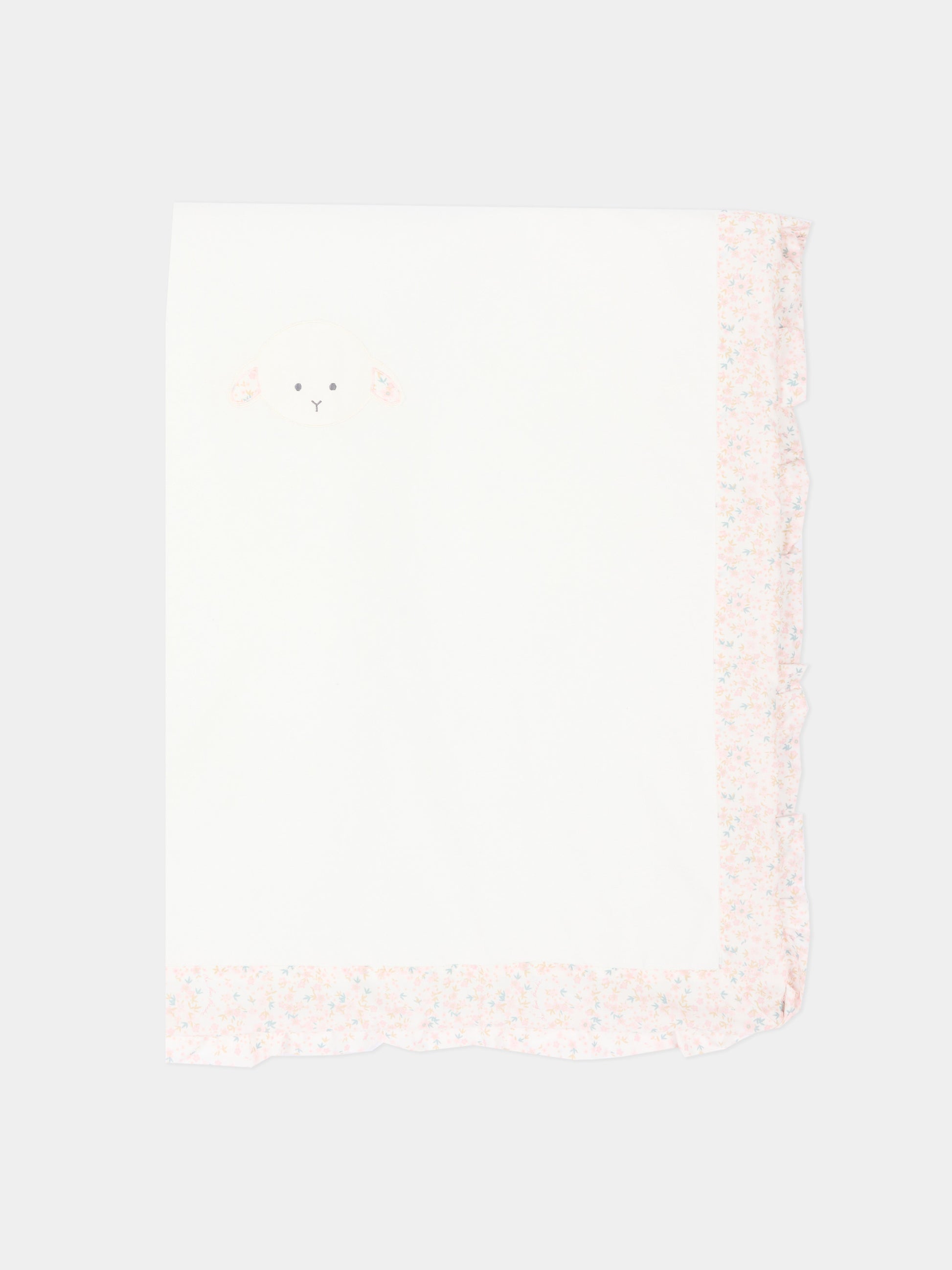 Coperta avorio per neonata con agnellino Olive,Le Boo Beebè,CBC022 T351 2030