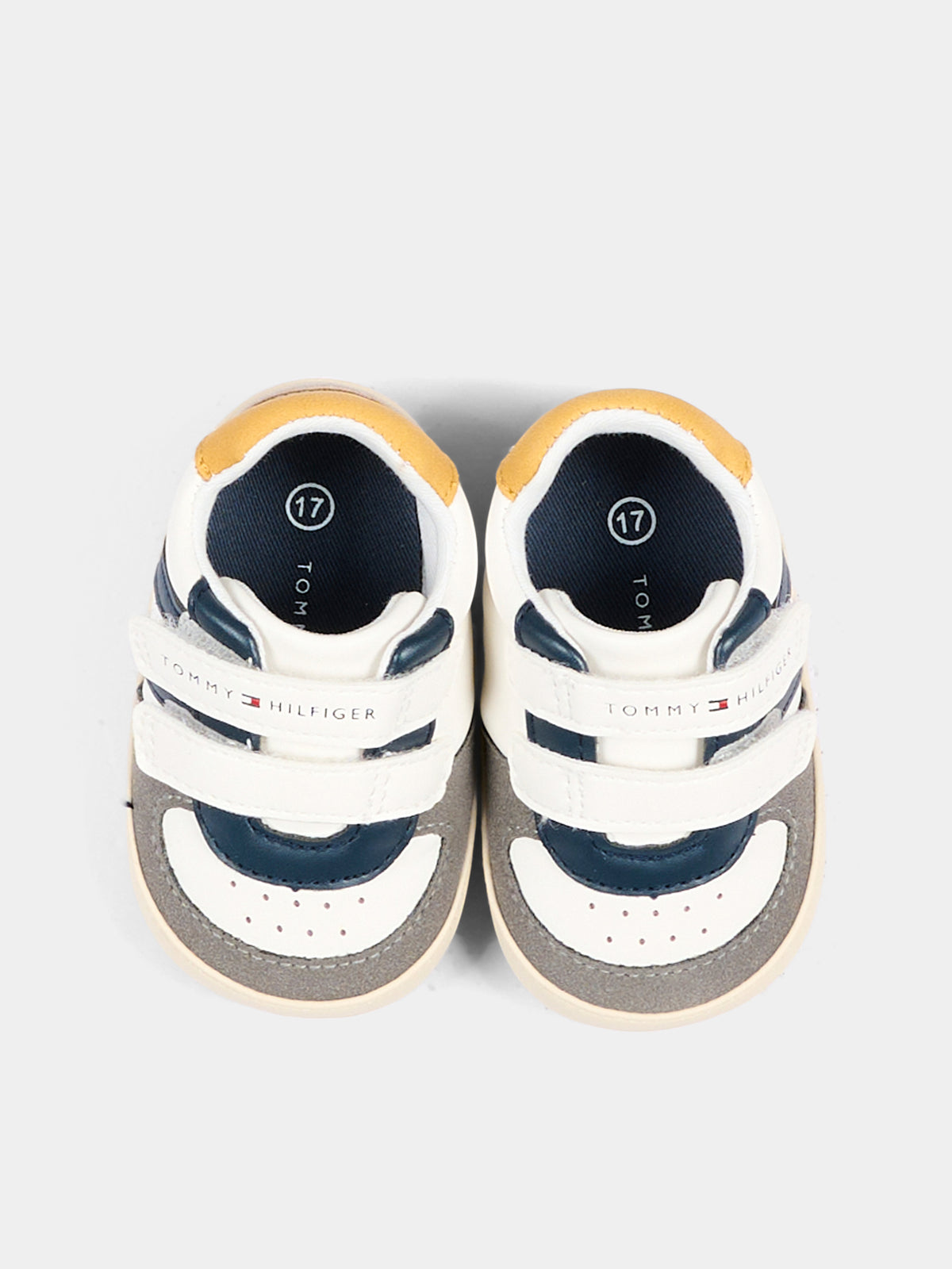 Baskets blanches pour Bébé Garçon avec velcro