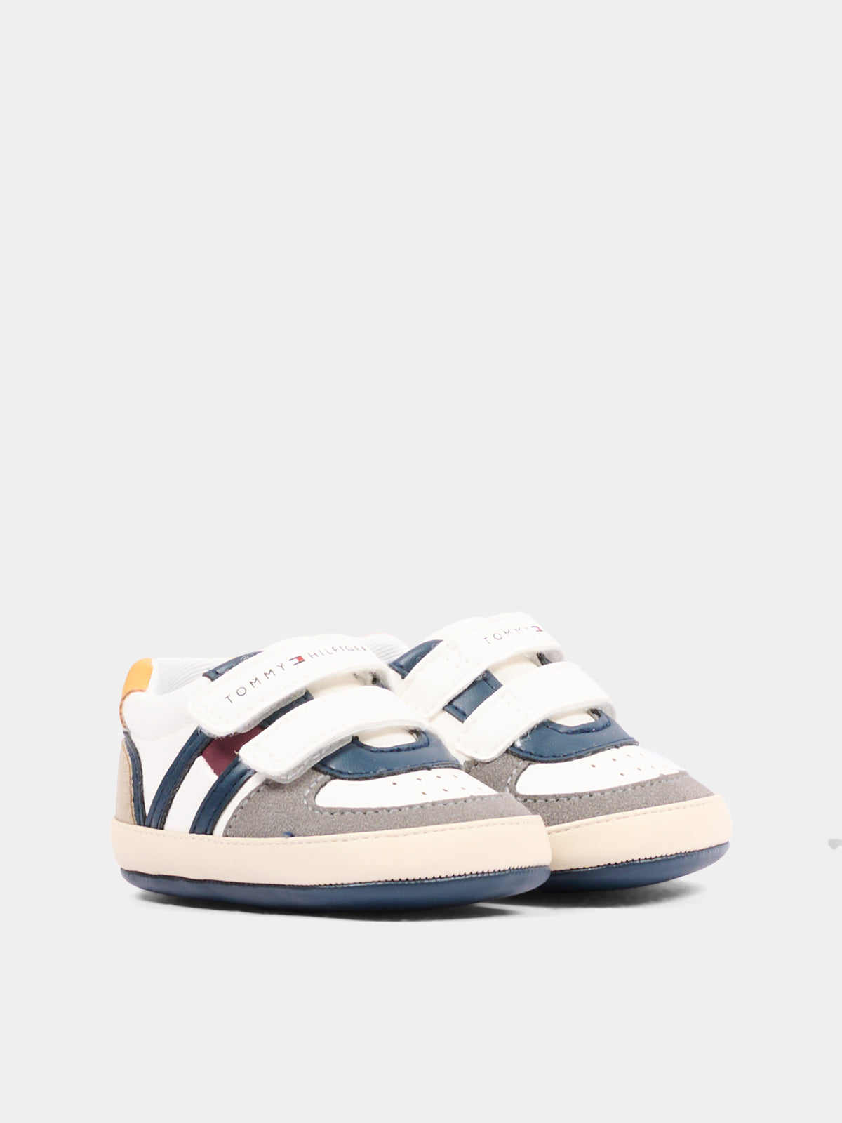 Baskets blanches pour Bébé Garçon avec velcro